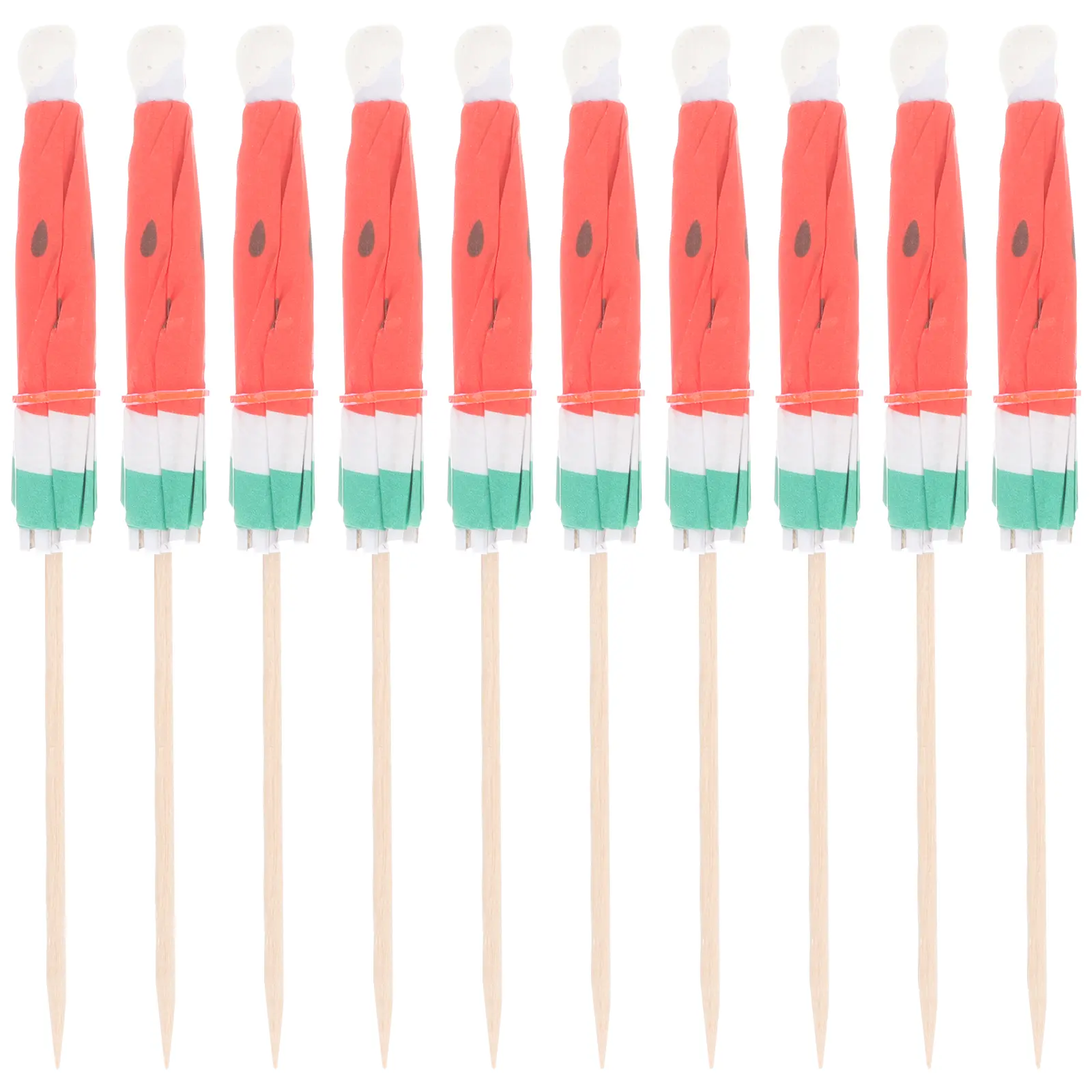 100pcs Wooden Cocktail Picks Decorative Hawaiian Umbrella Fruit Sticks Garnish Food Party Supplies Drinks Ice Cream S wiches