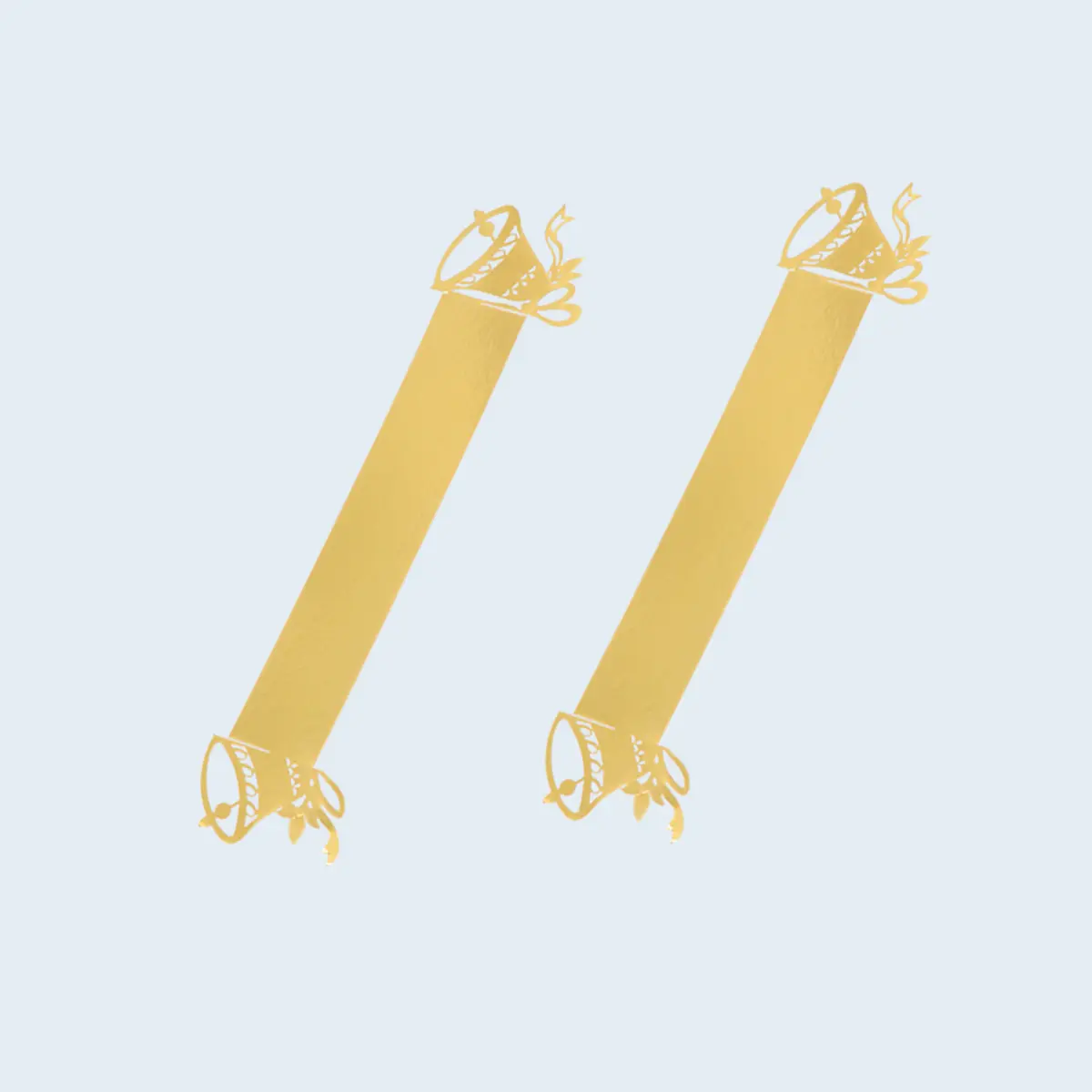 50PCS Napkin Rings Elegant Paper Bell Design Serviette Holders Buckles For Wedding Banquet Decorations Practical Kitchen Bar