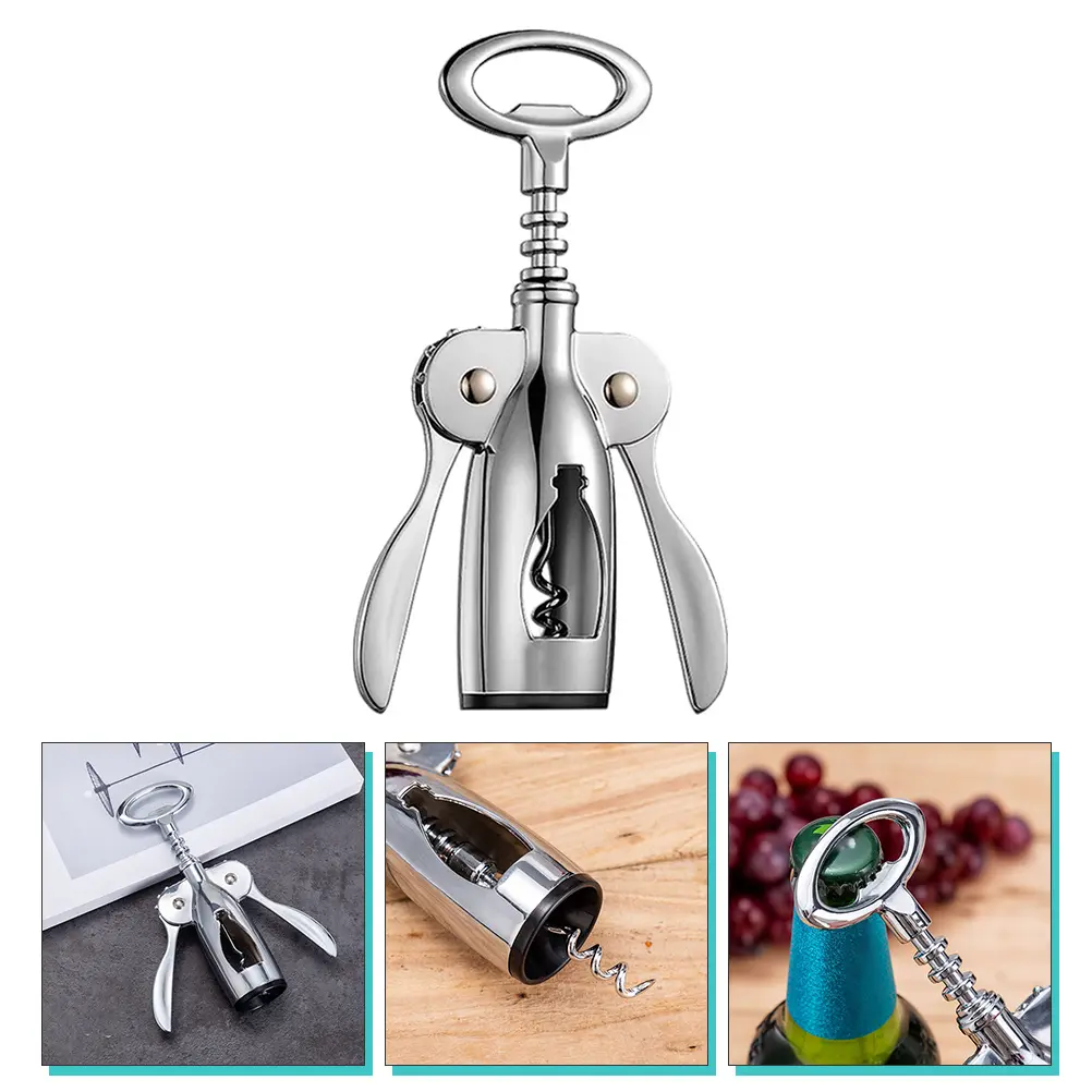 Elegant Zinc Alloy Cork Openers Caps Remover For Parties Celebrations