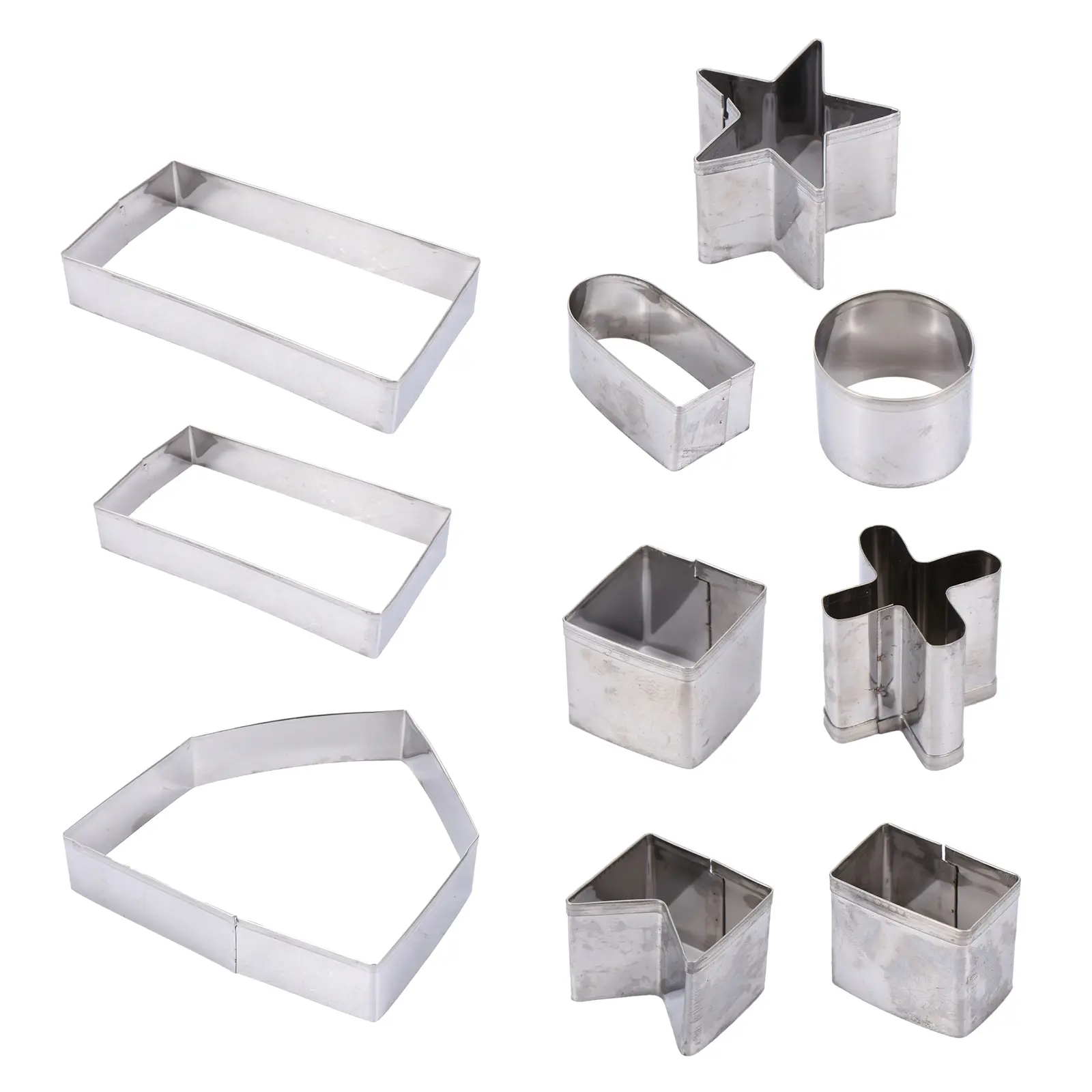 Stainless Steel Biscuit Mold Christmas Gingerbread House Baking Cookie Decor Fruit Fruit Kitchen Supplies