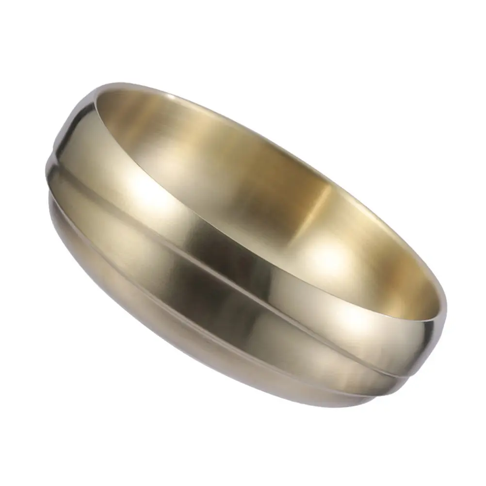 Cold Noodle Bowl Salad Ramen Stainless Steel Golden Double Layer Soup Pasta Kitchen Tableware Serving Home Baking Pan