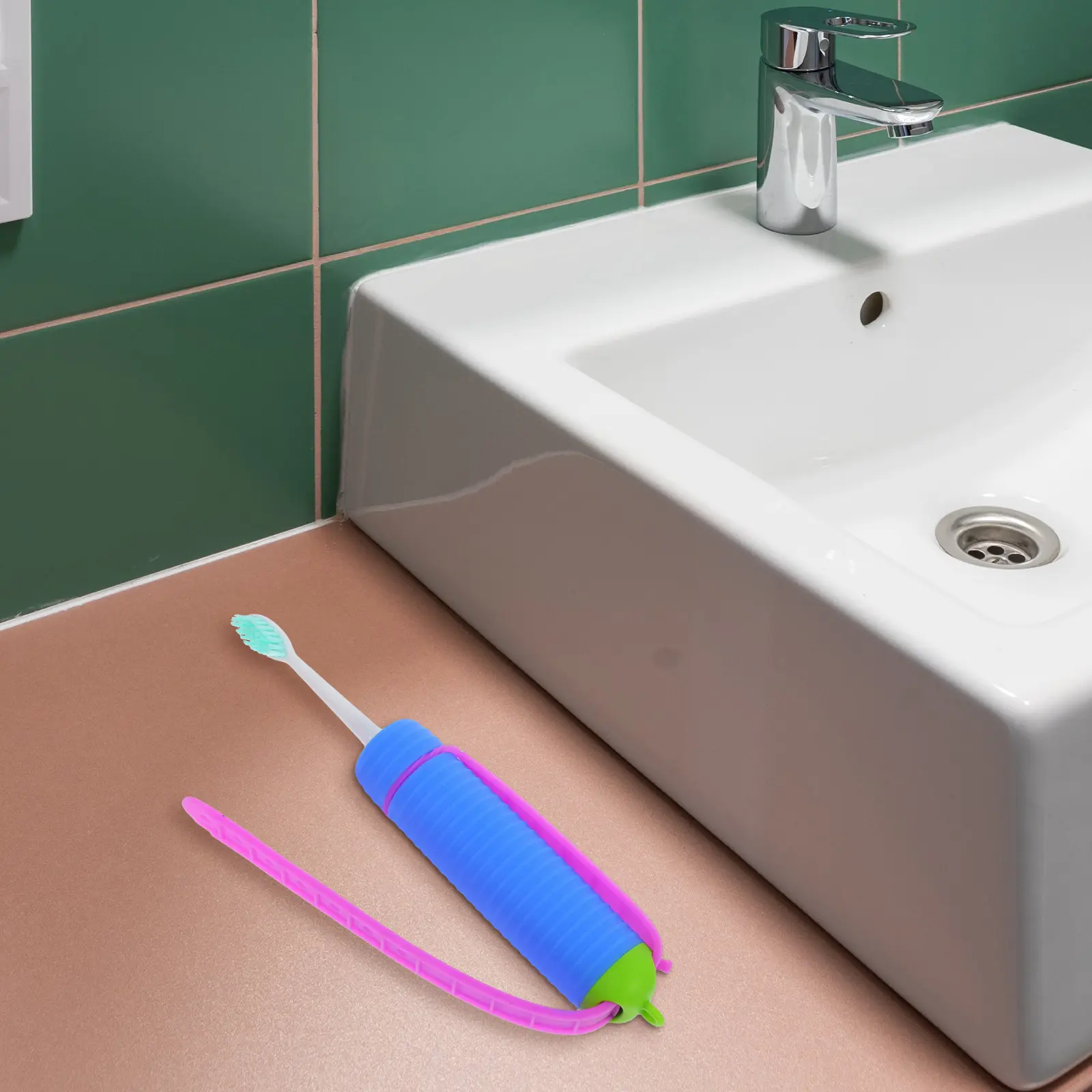 Elderly Auxiliary Toothbrush Soft Silica Gel Medium Travel Spoon for Seniors Portable Dental Care Oral Cleaning Supplies