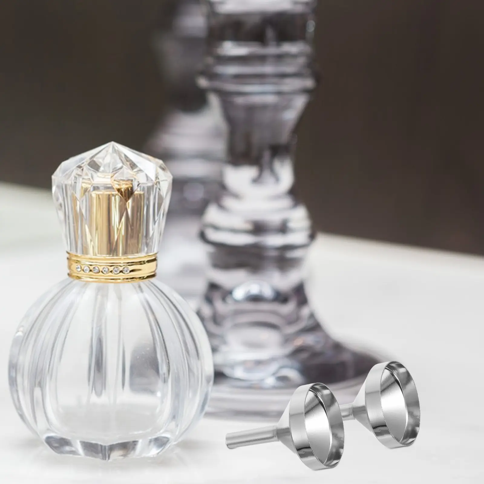 Metal Funnel Small Jars Mini Water Bottle Funnels Funnels For Filling Perfume Bottles for Liquids Travel Sauce Bottles Tiny
