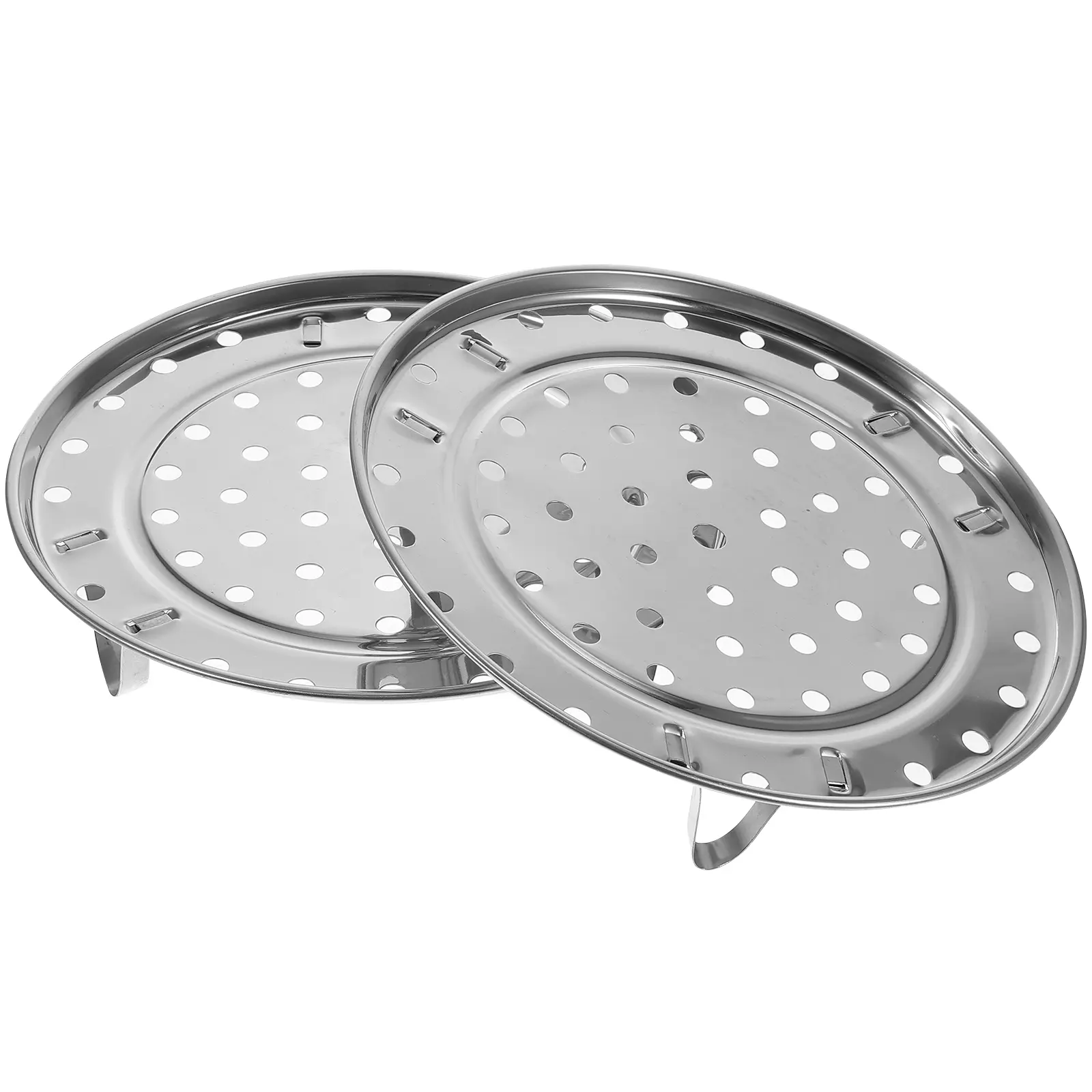 2pcs Stainless Steel Steamer Rack 20CM Thickened Even Holes Rice Cooker Steam Kitchen Appliances Heat Resistant