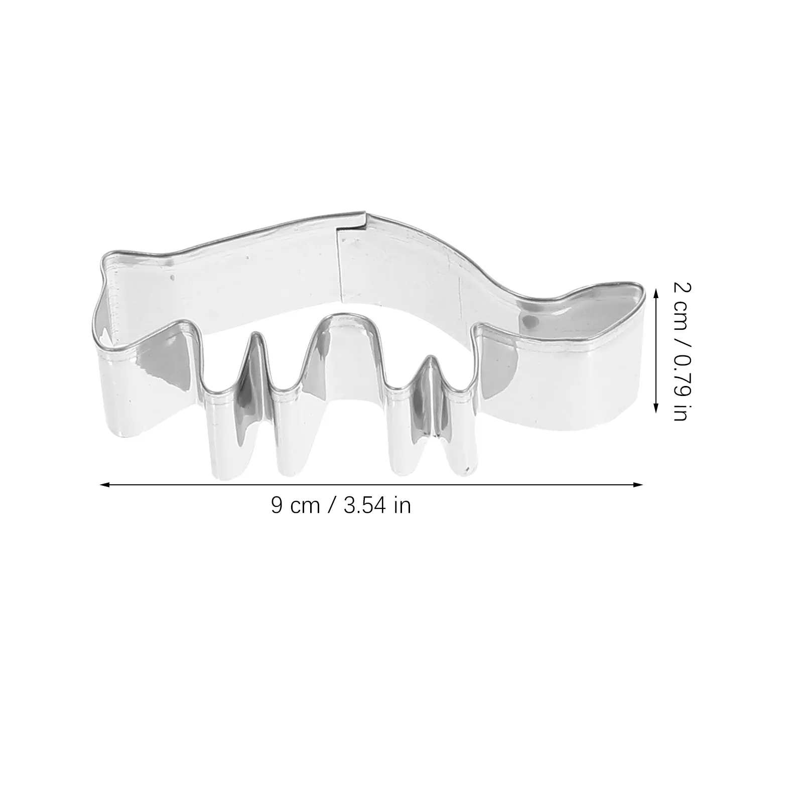 6pcs Cat Shape Cookie Stainless Steel Baking Tools Silver 430 No Burr DIY Biscuits Mold Kitchen Bar Supplies