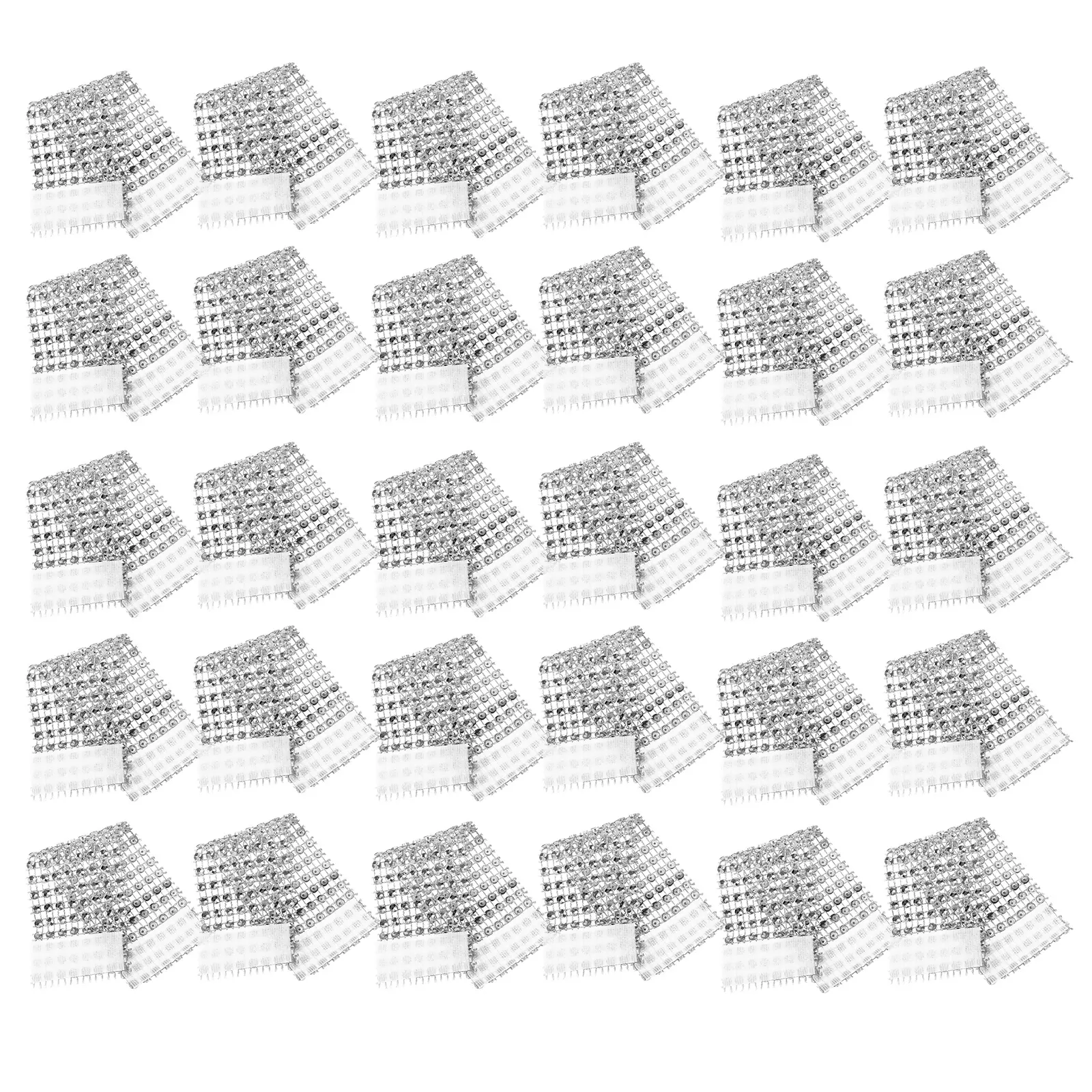 50 Pcs Napkin Ring Circle Rings Holds Banquet Buckle Hotel Bulk Automatic Decor