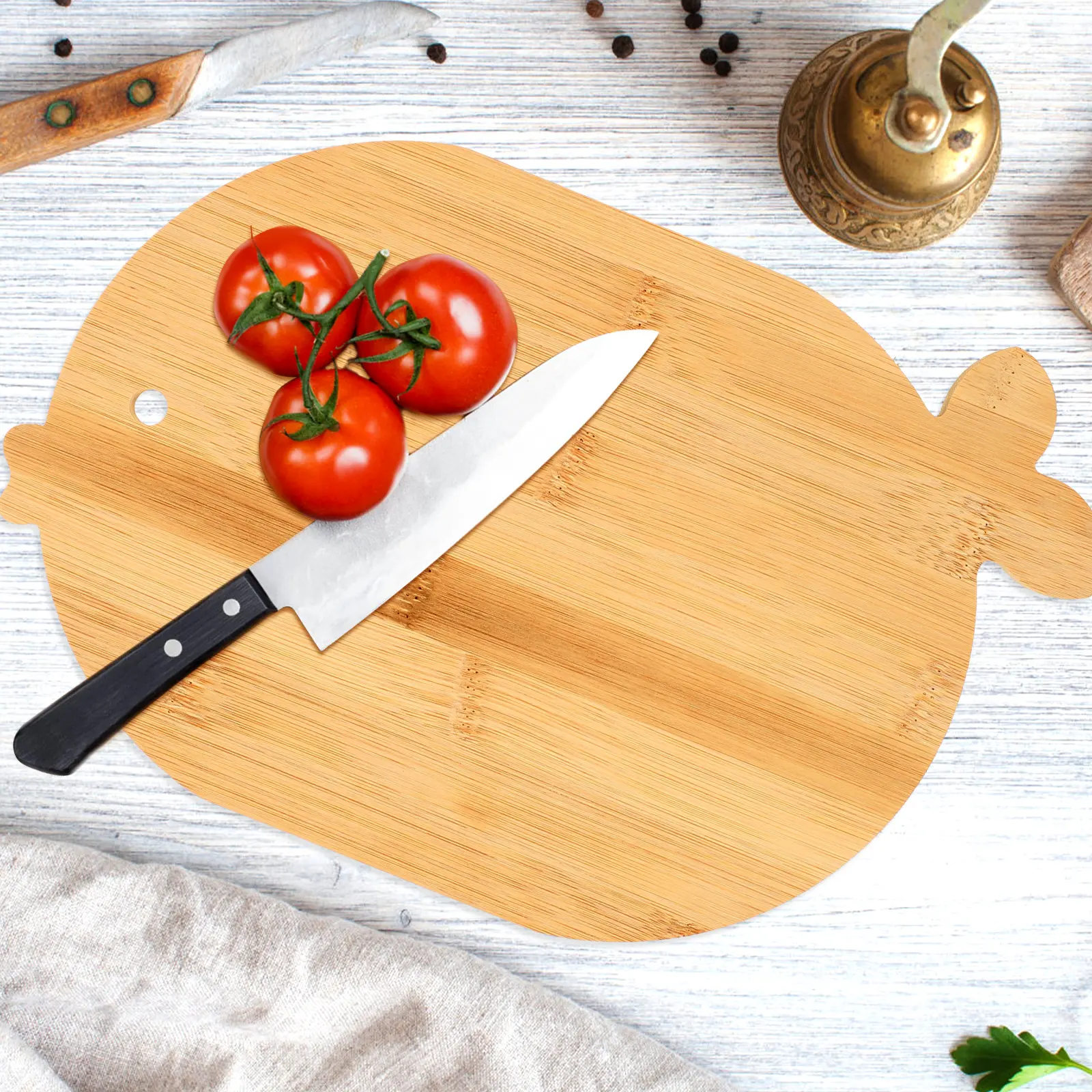 Bamboo Cutting Board Kitchen Pizza Wood Small Serving Steak Wooden Boards for Food