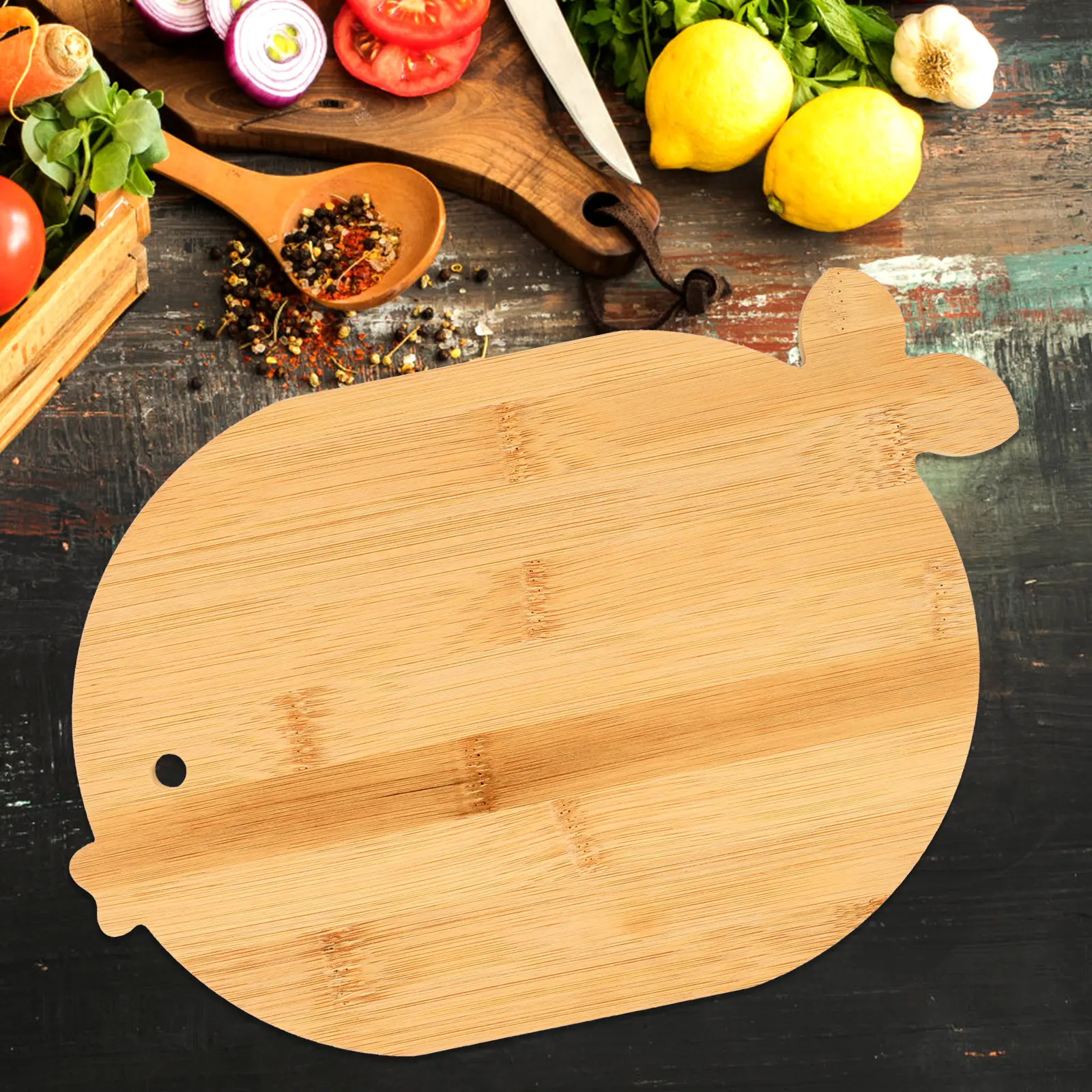 Bamboo Cutting Board Kitchen Pizza Wood Small Serving Steak Wooden Boards for Food