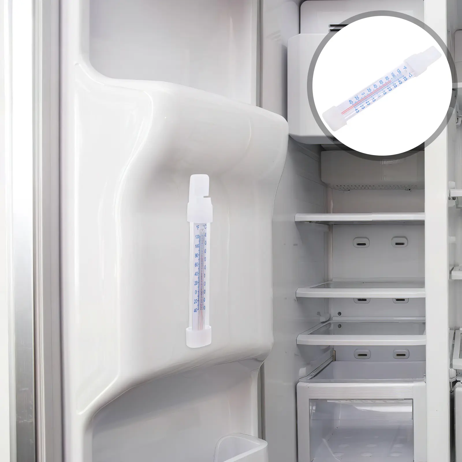 2Pcs Freezer Refrigerator Thermometer Userfriendly Intuitive Readings for Efficient Kitchen Management