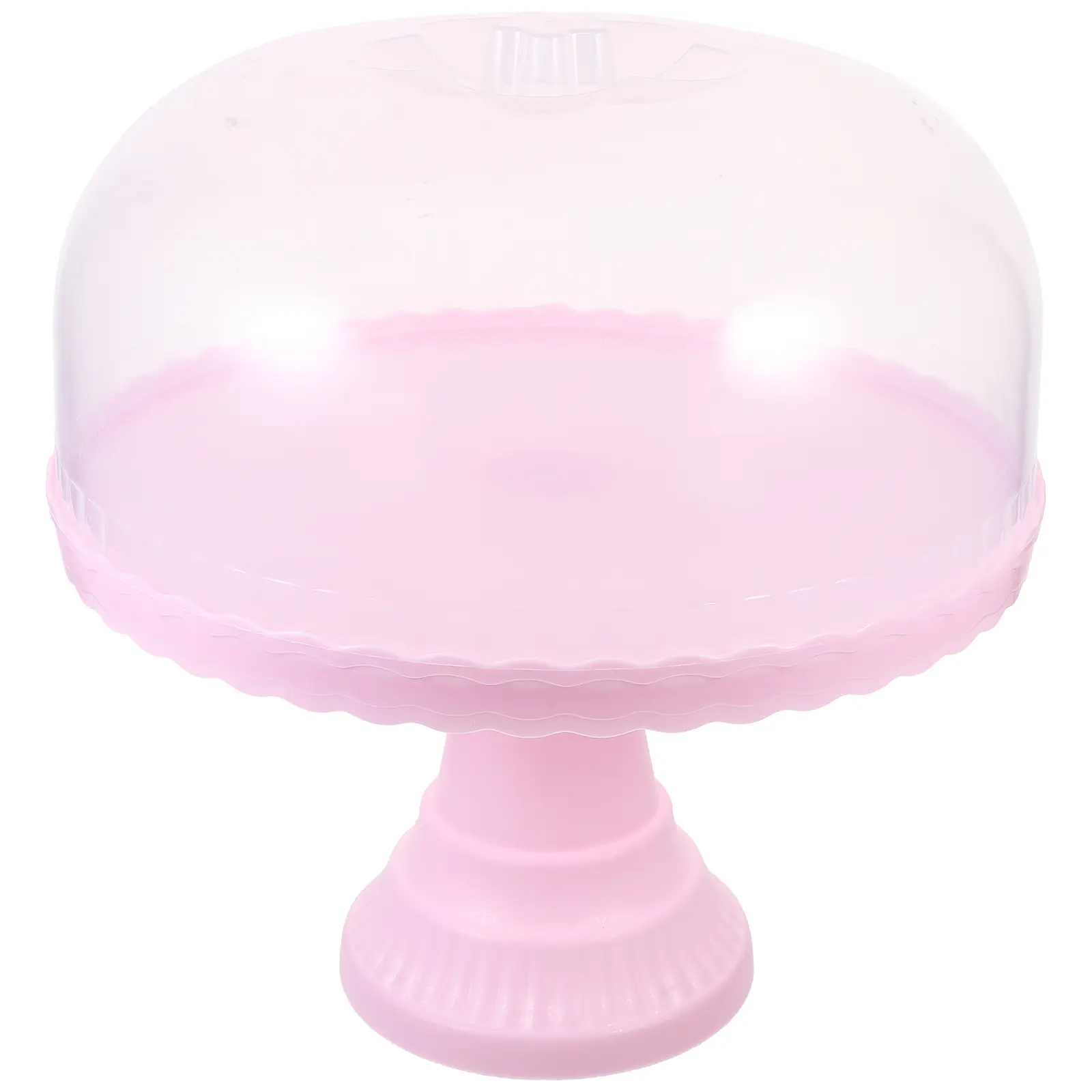 Cake Display St Dessert Snack Tray Small Holder White Storage Large Capacity High Foot Design PP Material