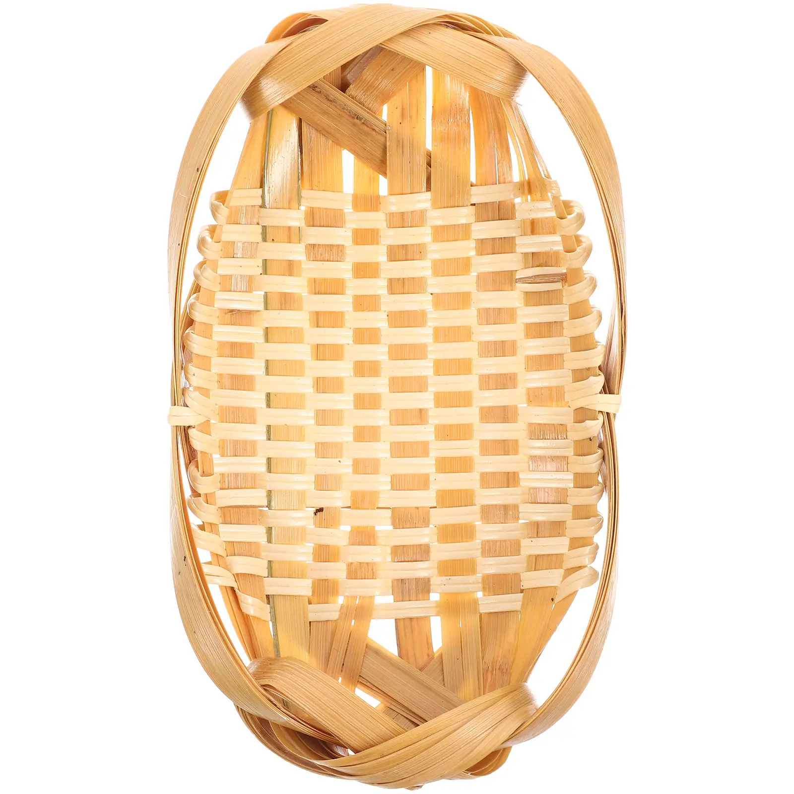 Bamboo Storage Basket Woven ganizer Containers Food Bread Fruits Home Use Household Multifunctional Simple Practical Solution