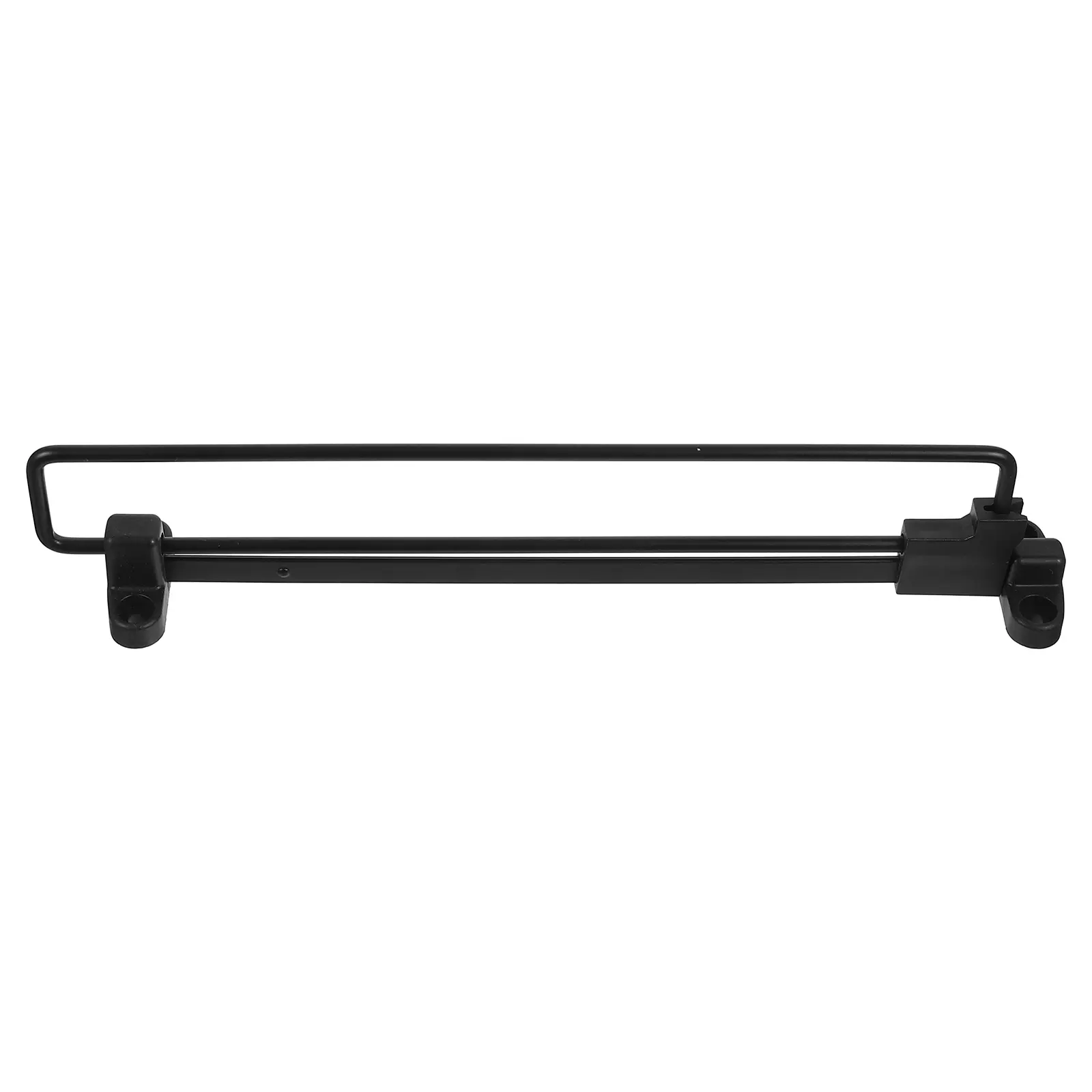 s Telescopic Clothes Rail Closet Rod Extender Hanging Black Finish Iron Plastic Adjustable Length Pull Out Hanger Travel