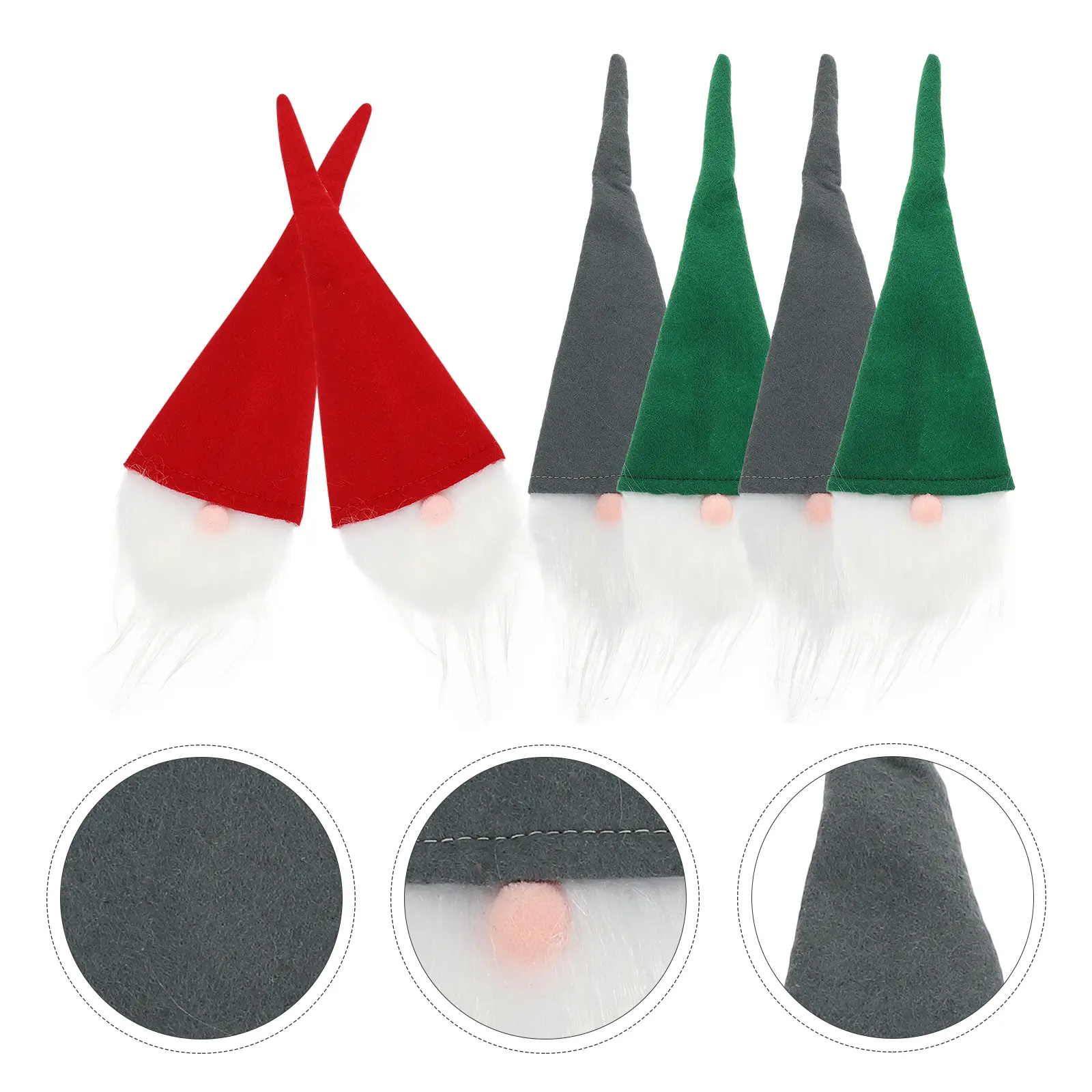 6 Pcs Bottle Set Knife and Fork Bag Silverware Holders Chriatmas Party Travel Covers Cutlery Water