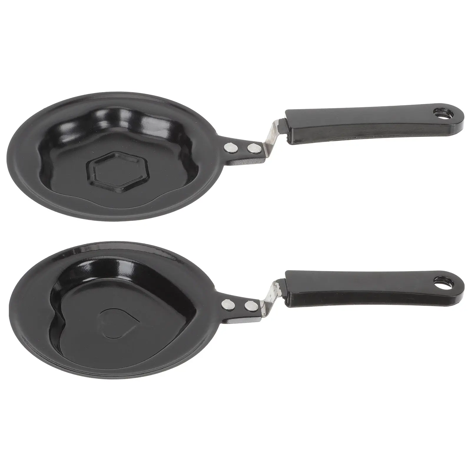 2pcs Nonstick Frying Pan Multifunction Convenient Pancake Mold Skillet Large Size High Grade Material Kitchen Tool Egg