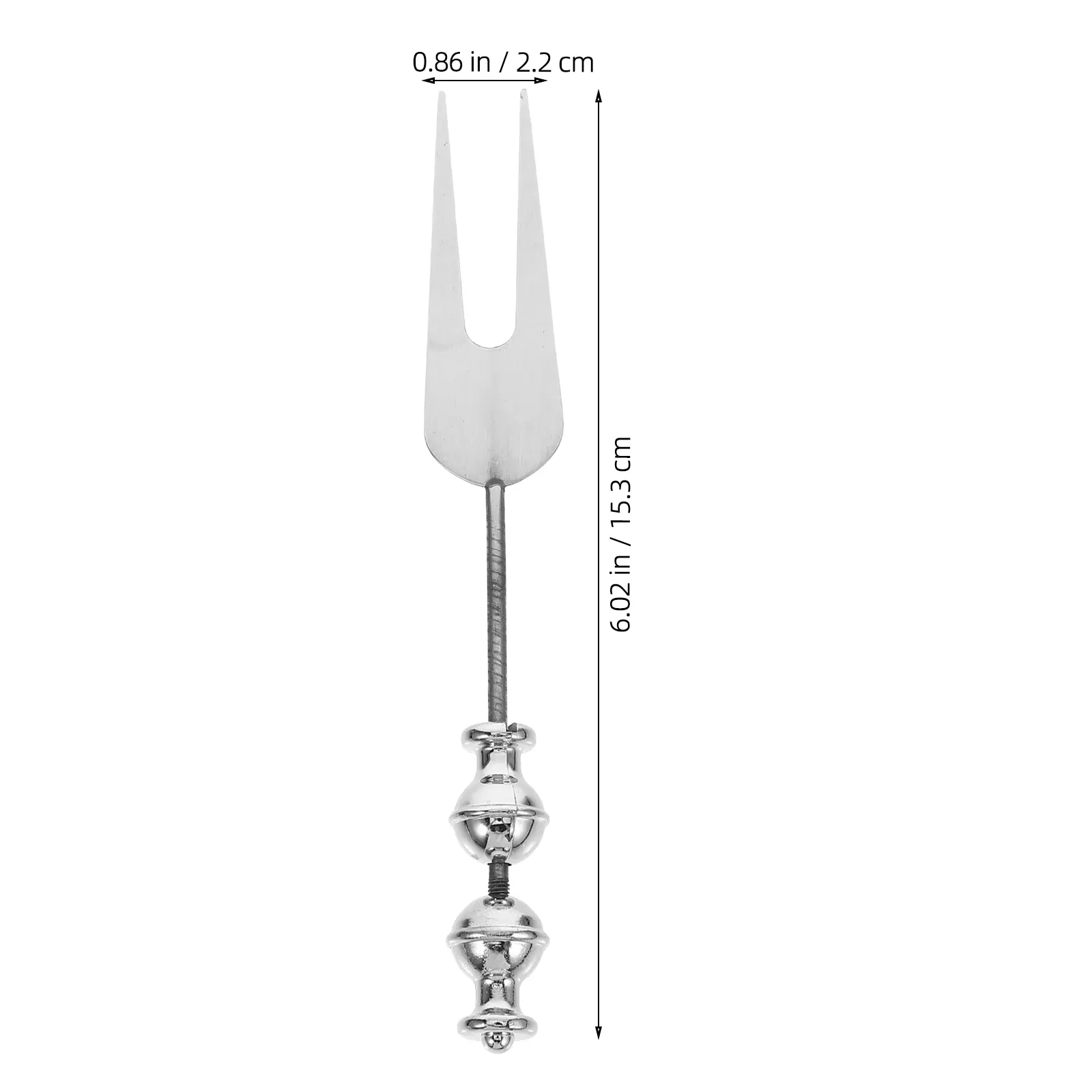Beadable Fruit Forks Stainless Steel Custom DIY Design Portable Dinner Small Appetizer Serving Food Household Kitchen Barware