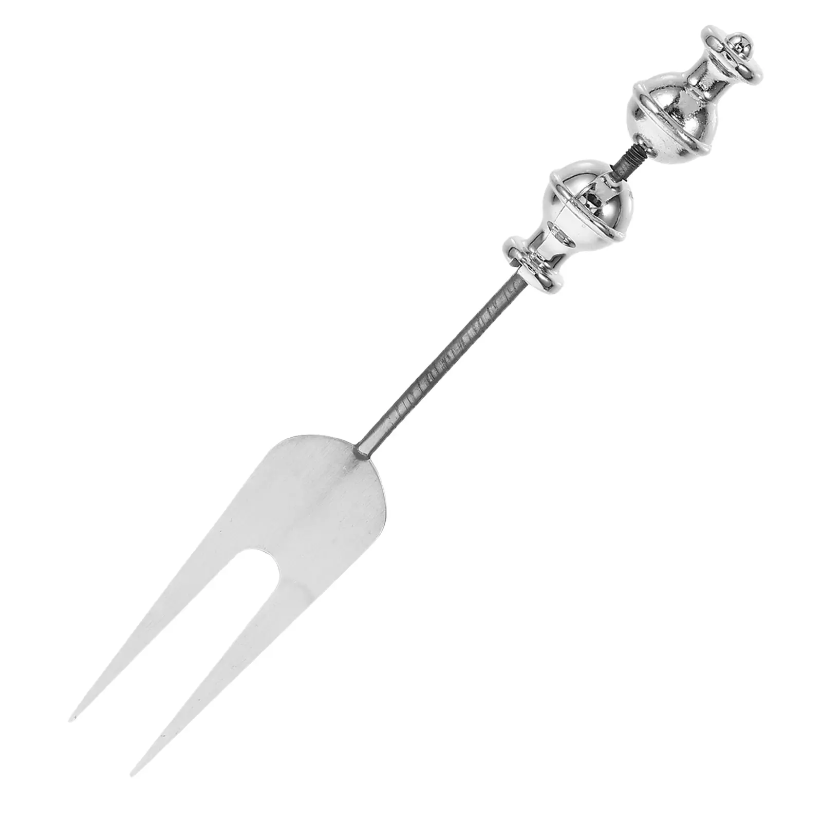 Beadable Fruit Forks Stainless Steel Custom DIY Design Portable Dinner Small Appetizer Serving Food Household Kitchen Barware