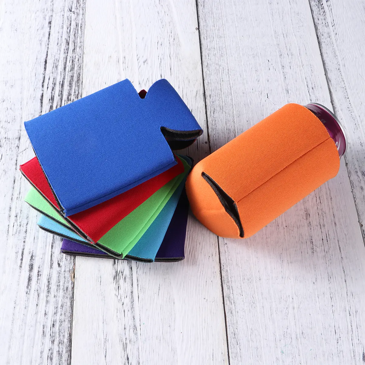 6pcs Sleeve Cooler Beer Cooler Beverage Sleeve Drink Can Holder Cool Can Cover for Outdoor Camping BBQ Festival Party Kitchen