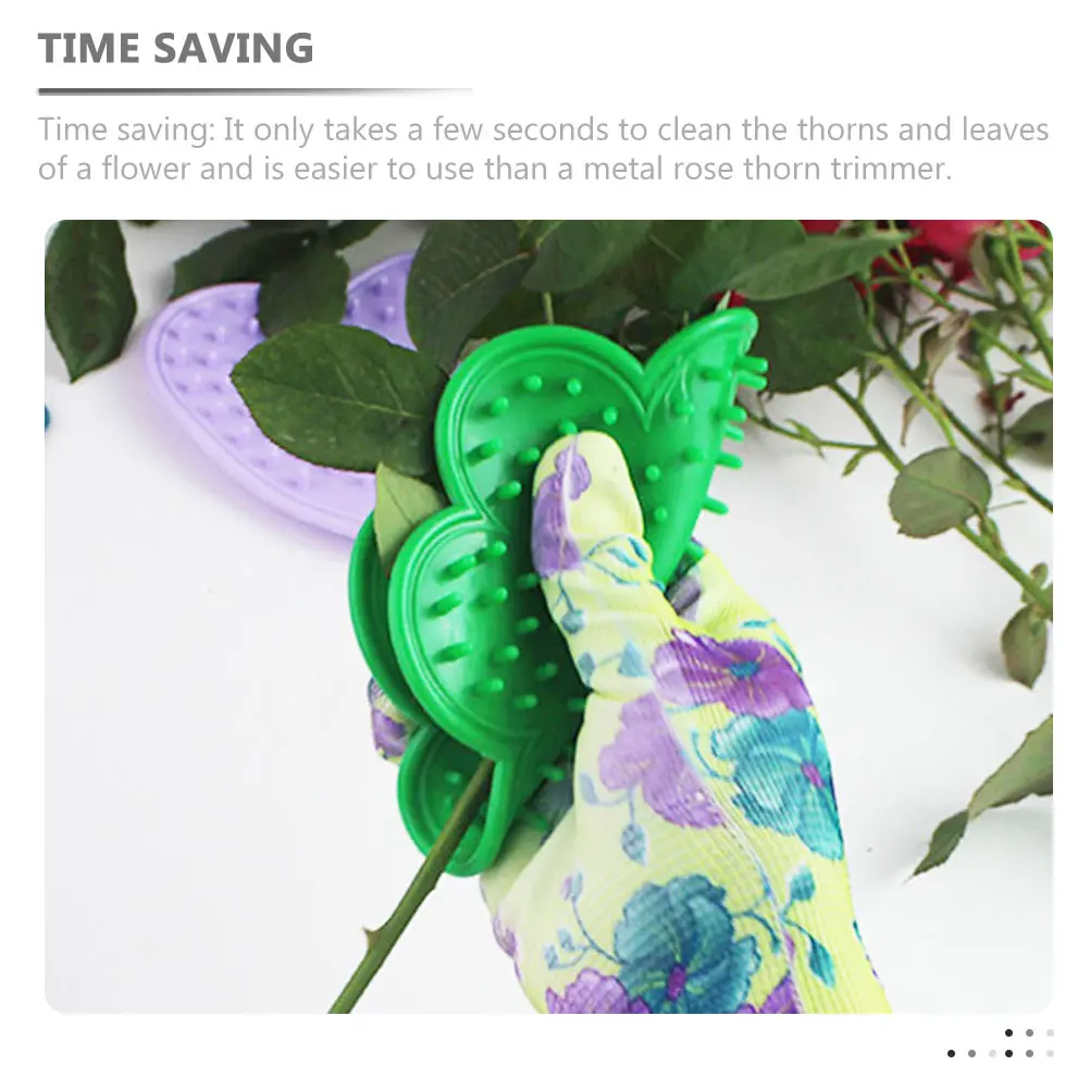 6pcs Rose Leaf Remover Lightweight Portable Garden Trimming Tool Thorn Stripper Flower Leaf Remover Stem Cleaner