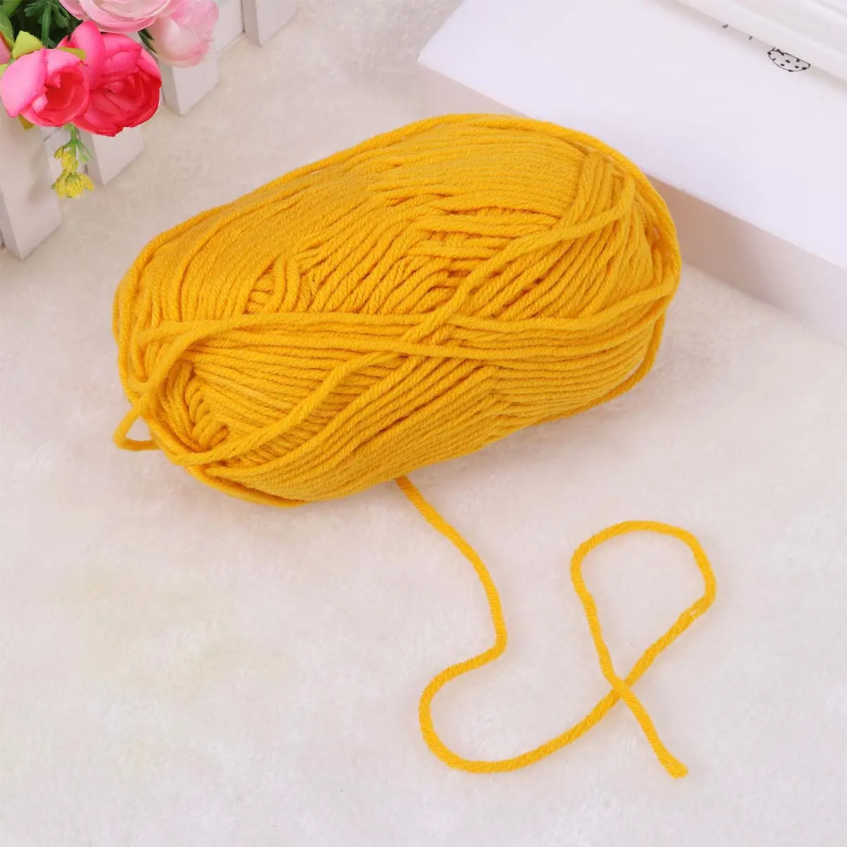 50 G Milk Cotton Yarn Knitting Wool Crochet for Crocheting Sweater Chunky