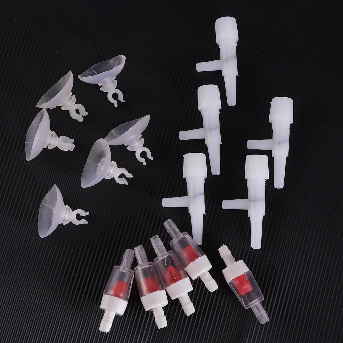 16pcs Air Connector Valve Oxygen Pump Accessories Aquarium Straight Tube Repair Extend Quality Plastic Sturdy Non Return