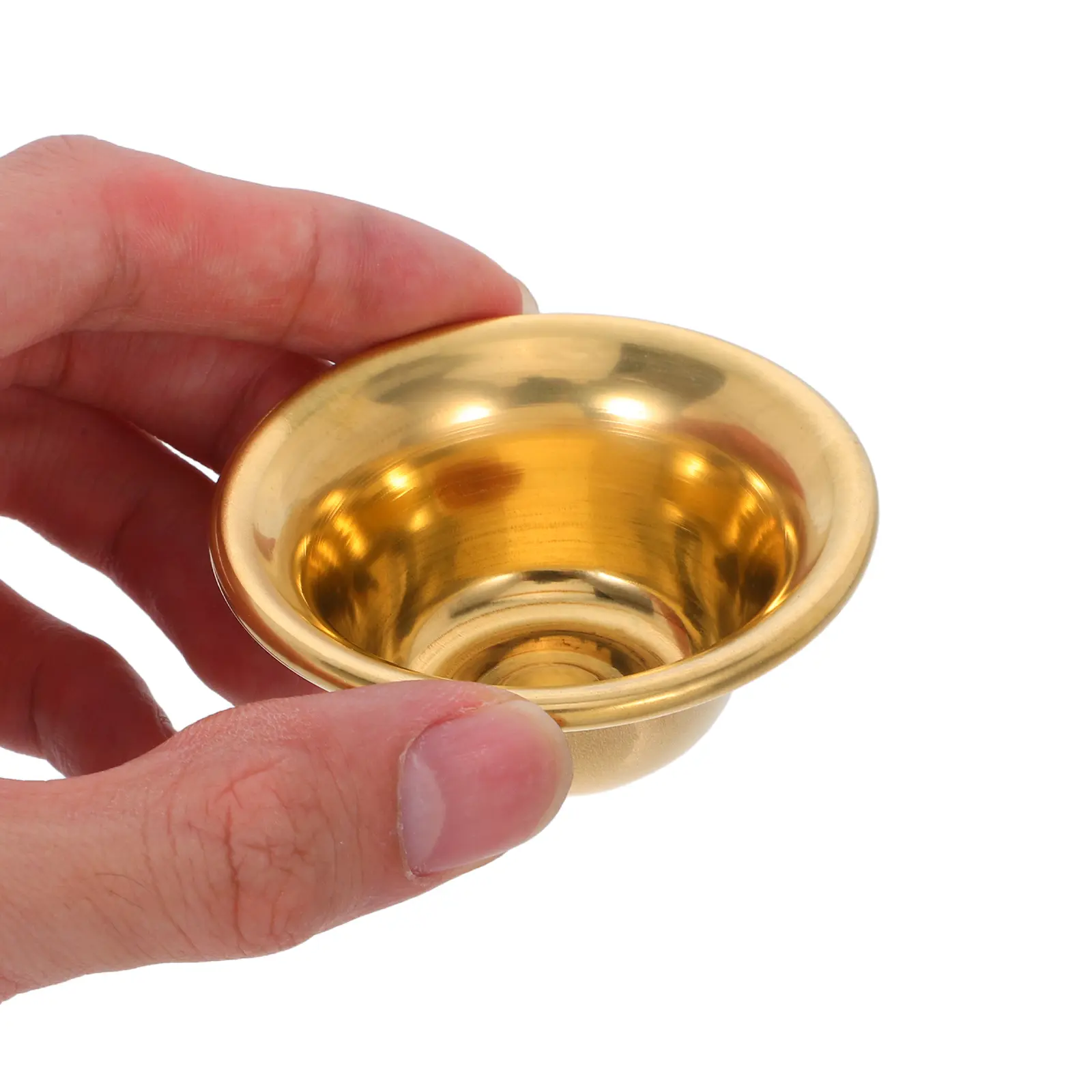 7pcs Brass Offering High-Grade Metal Cup Smooth Texture Sacrifice Water Cup for Temple Home Gift Decoration