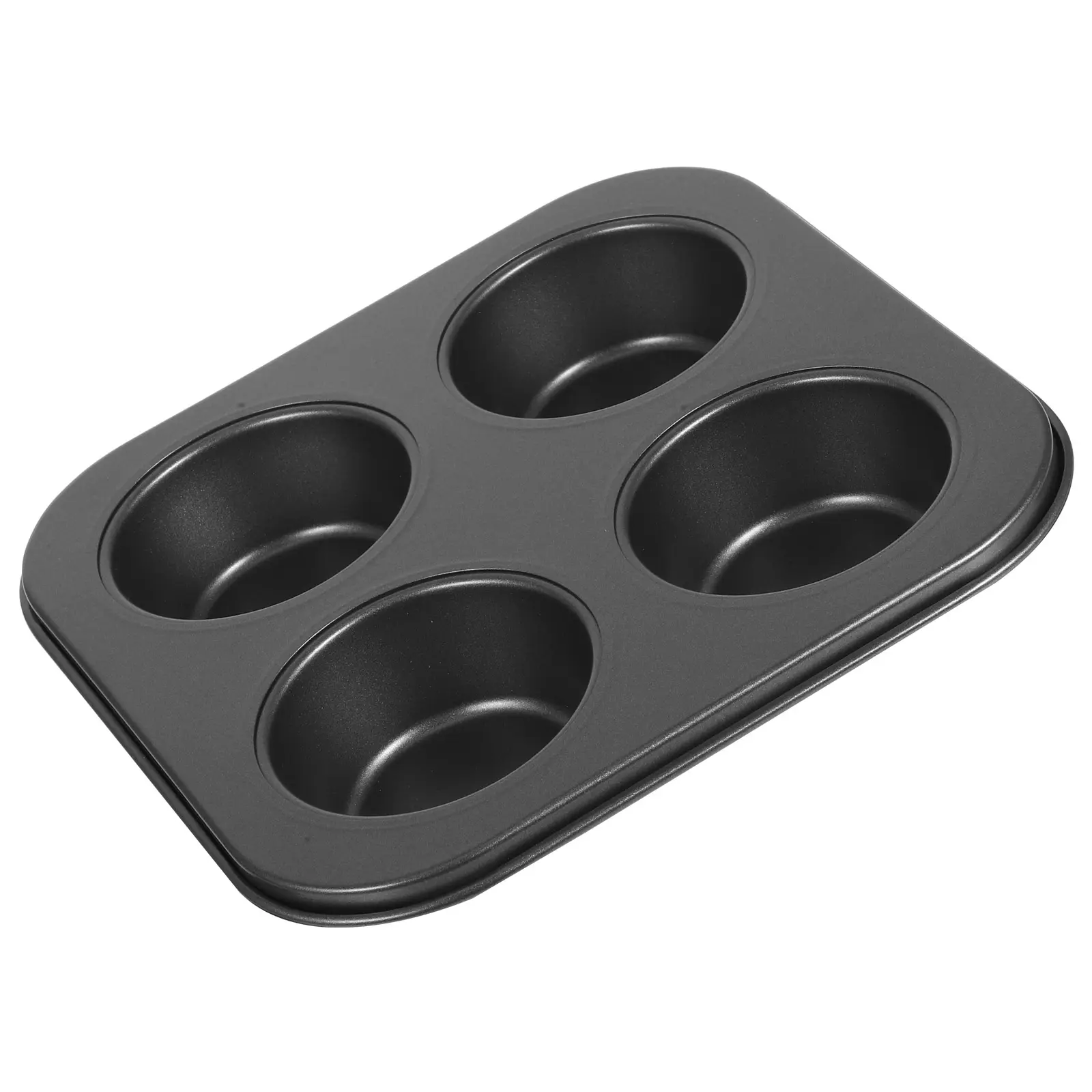 Muffin Cup Pan Aluminum Jumbo Deep Baking Tray Non-Stick for Cupcakes Air Fryer Home Professional Use High Temp Resistant