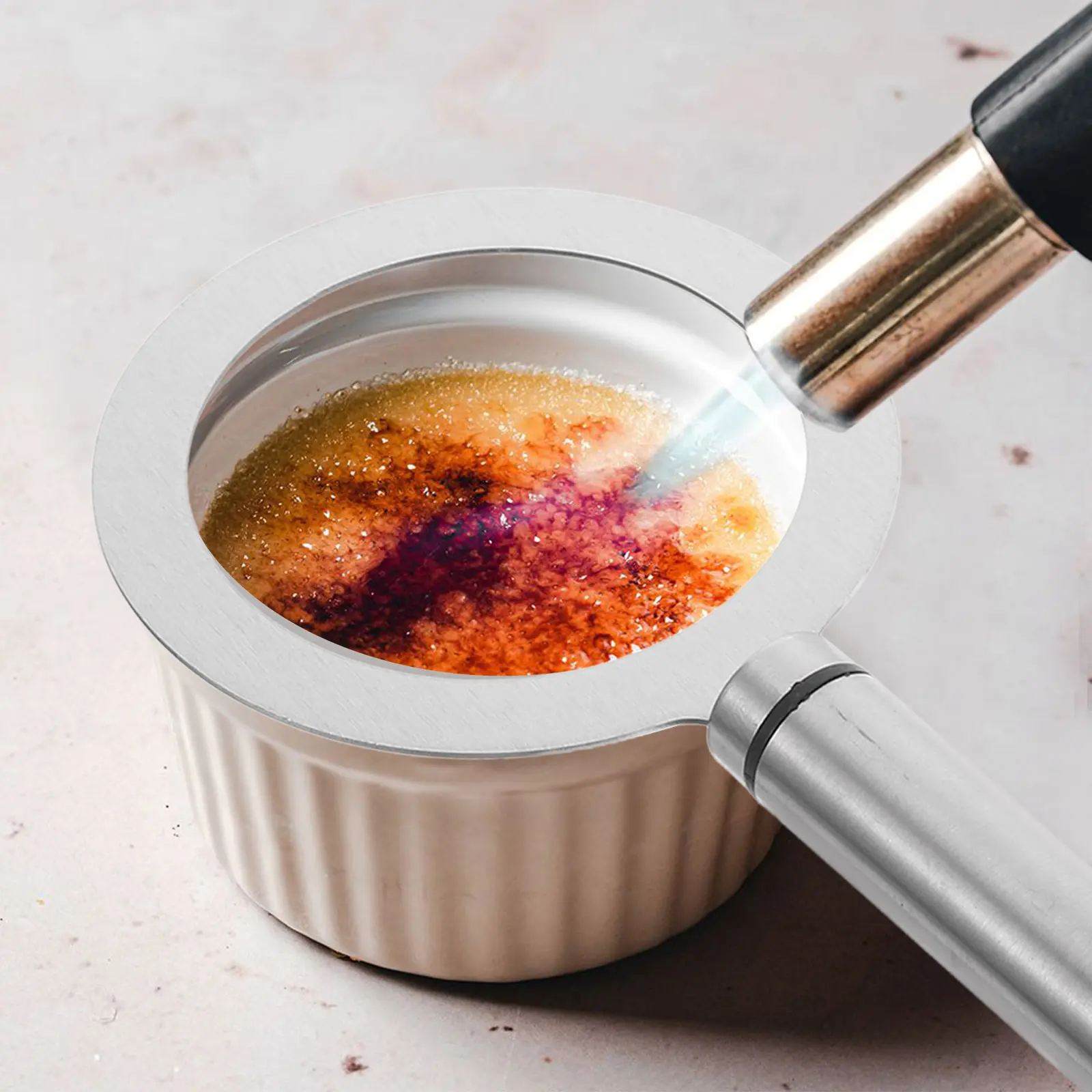 Stainless Steel Brulee Rings Caramel Dessert Tools for Milk Cup Coffee Cover Baking Rings Kitchen Bar Supplies Tea