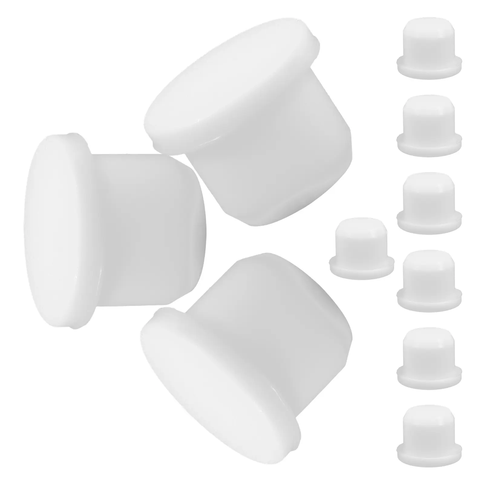 10pcs Silicone Stopper Replacement Plugs for Salt Shaker Reusable Small Solid Caps Condiment Seal Storage Lid Set Spice Jar