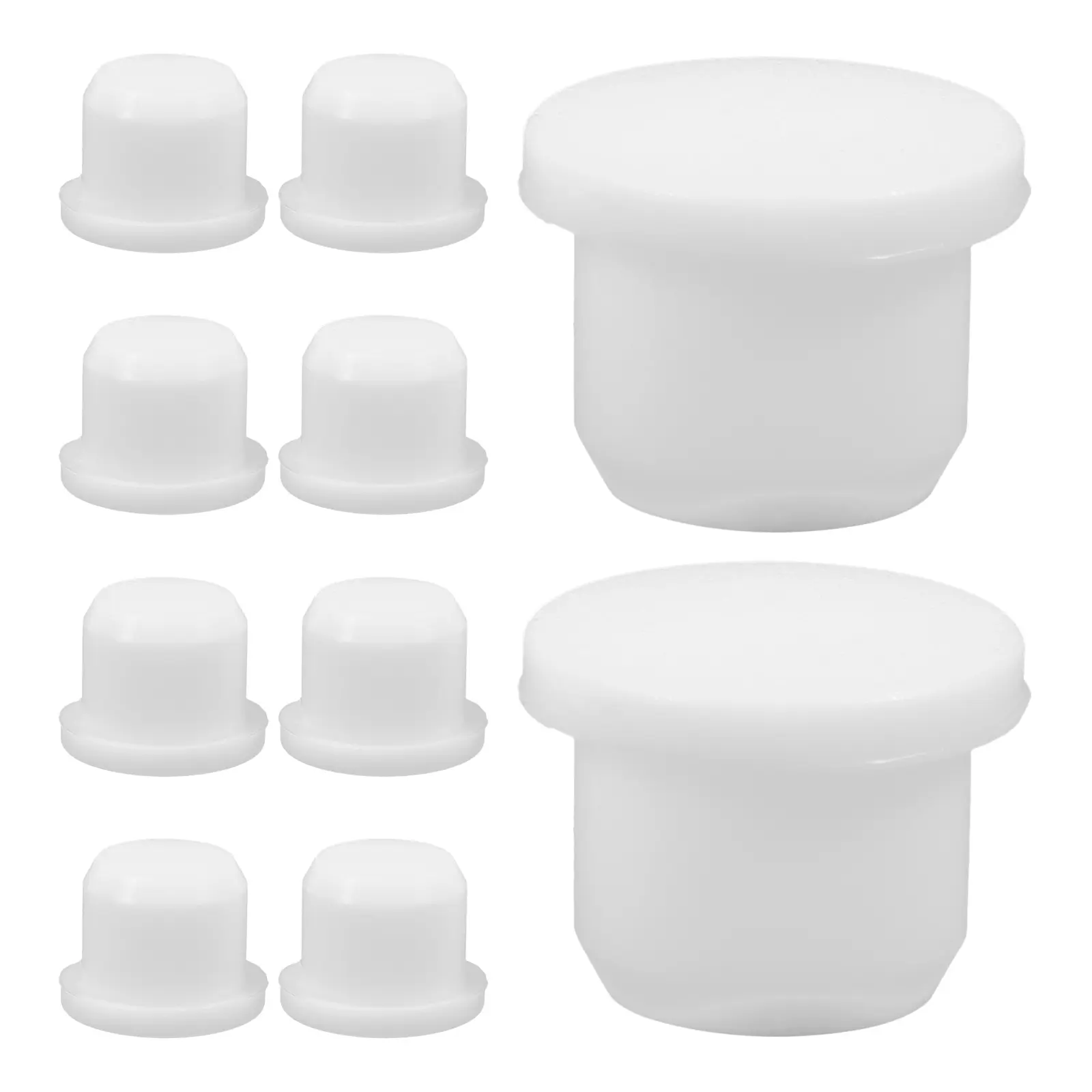 10pcs Silicone Stopper Replacement Plugs for Salt Shaker Reusable Small Solid Caps Condiment Seal Storage Lid Set Spice Jar