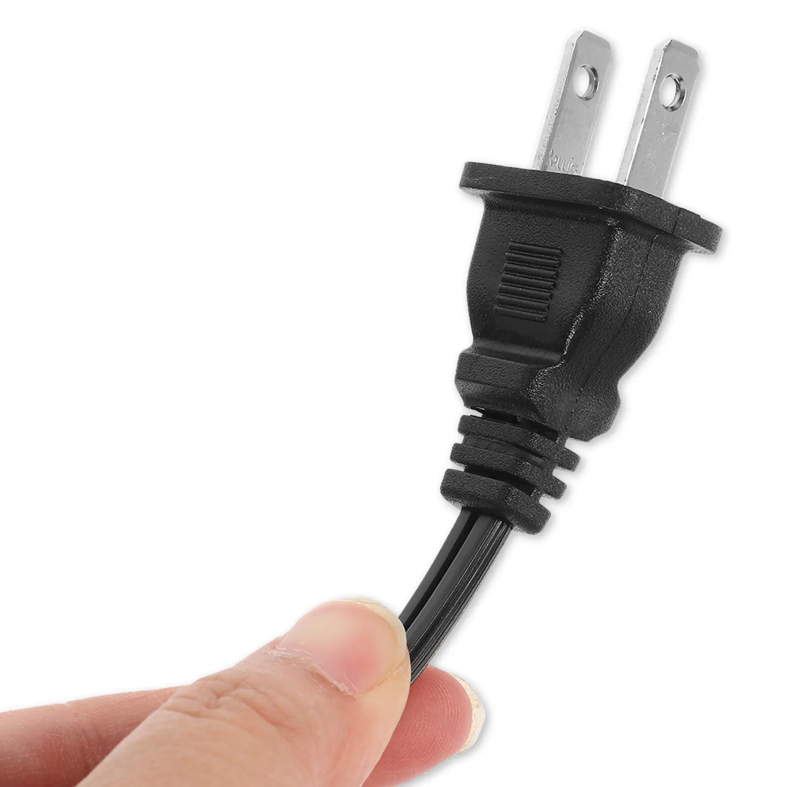 1.5M Power Cable UL Approved Bare Tail 2 Prong Plug Lamp Cord Replacement Ac Cord for Home Office Appliances