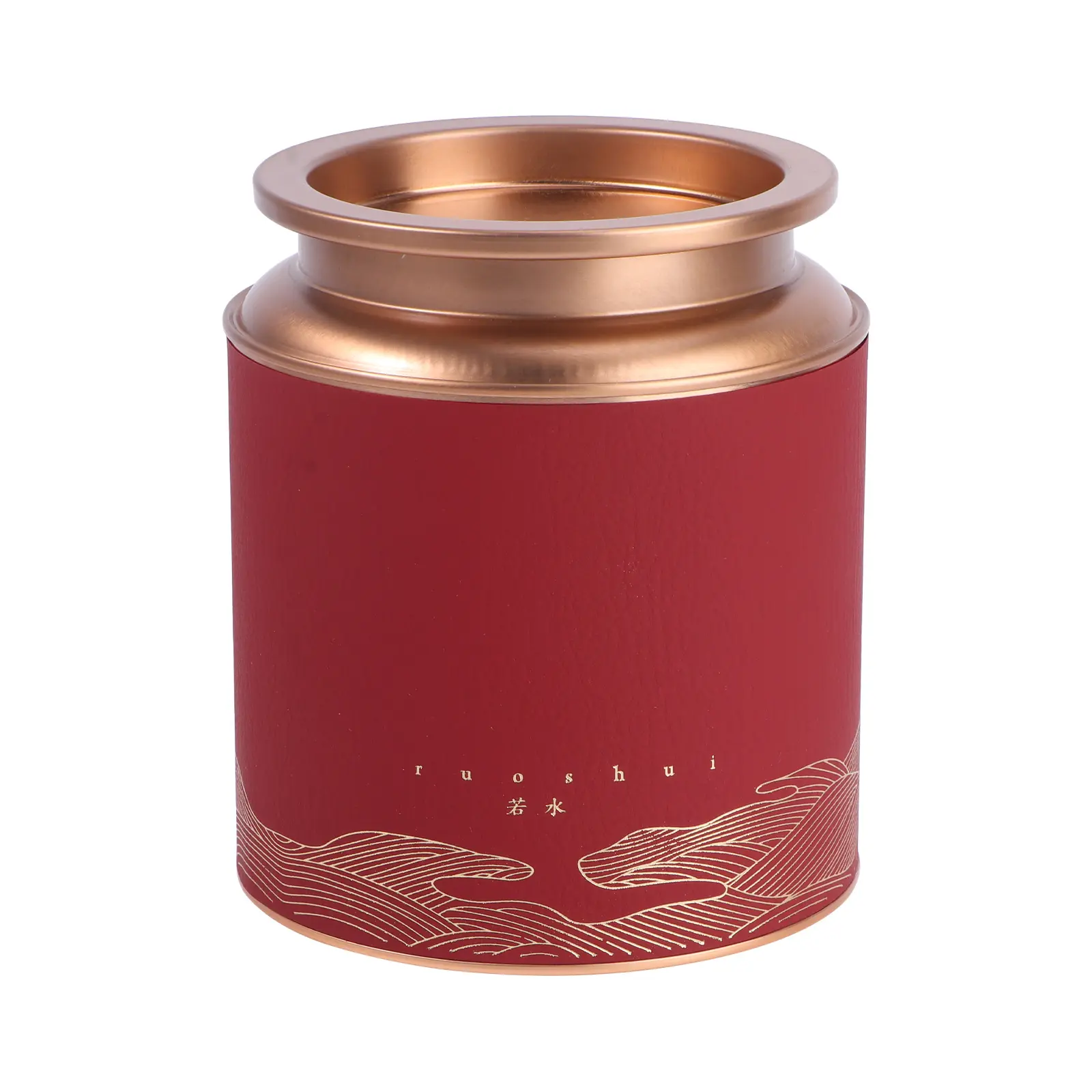 Round Tea Pot Container Sealing Canister Jar Storage Decorative Jars Coffee Cup Tin Sealed