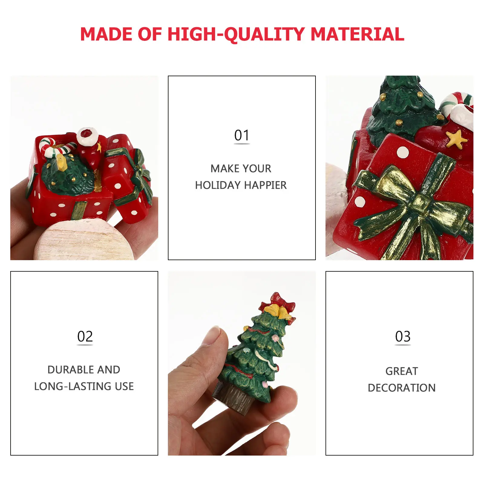 2pcs Decor Craft Holiday Decoration Xmas Decor Christmas Ornaments Festive Xmas Adornment Home Party Gift Tree 2023