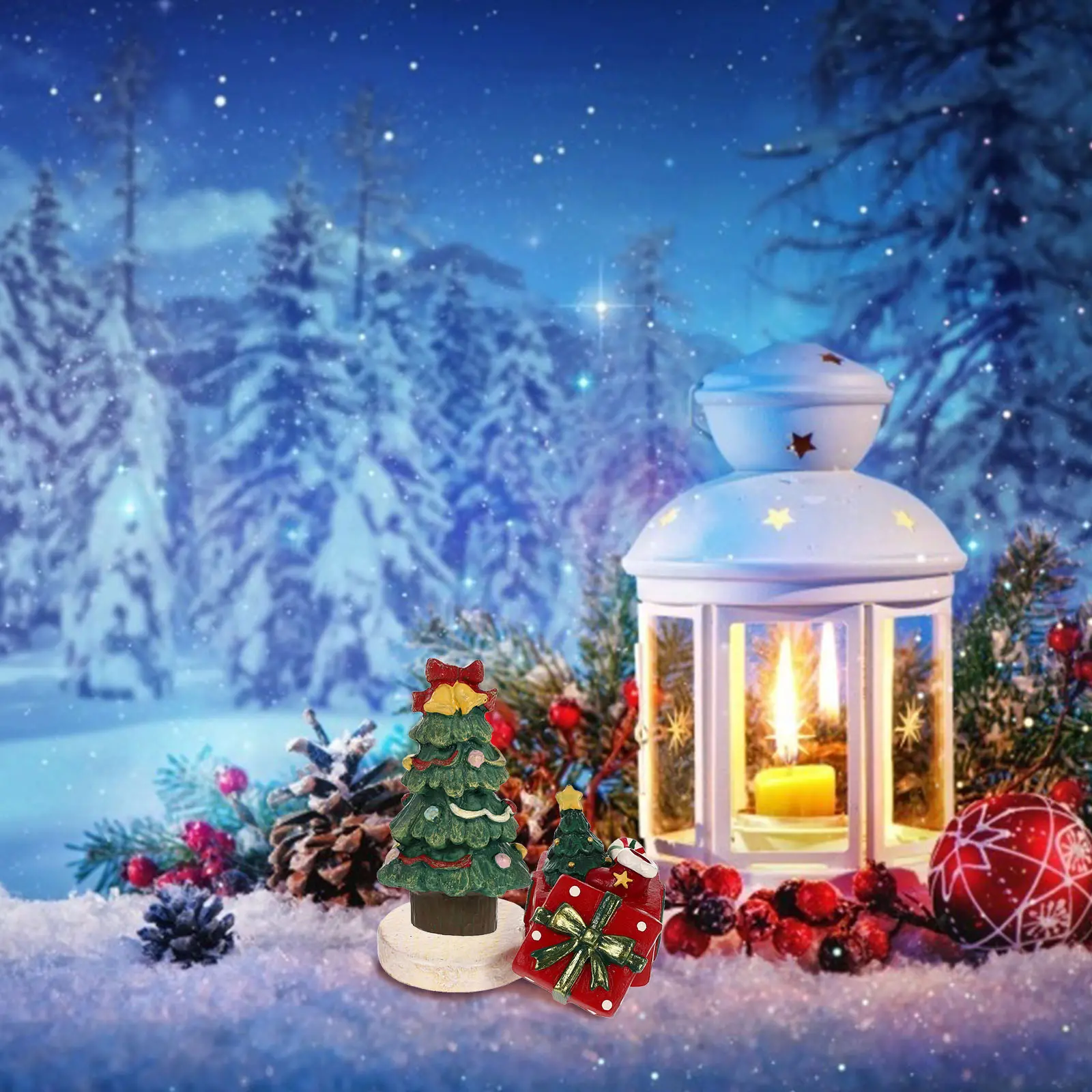 2pcs Decor Craft Holiday Decoration Xmas Decor Christmas Ornaments Festive Xmas Adornment Home Party Gift Tree 2023