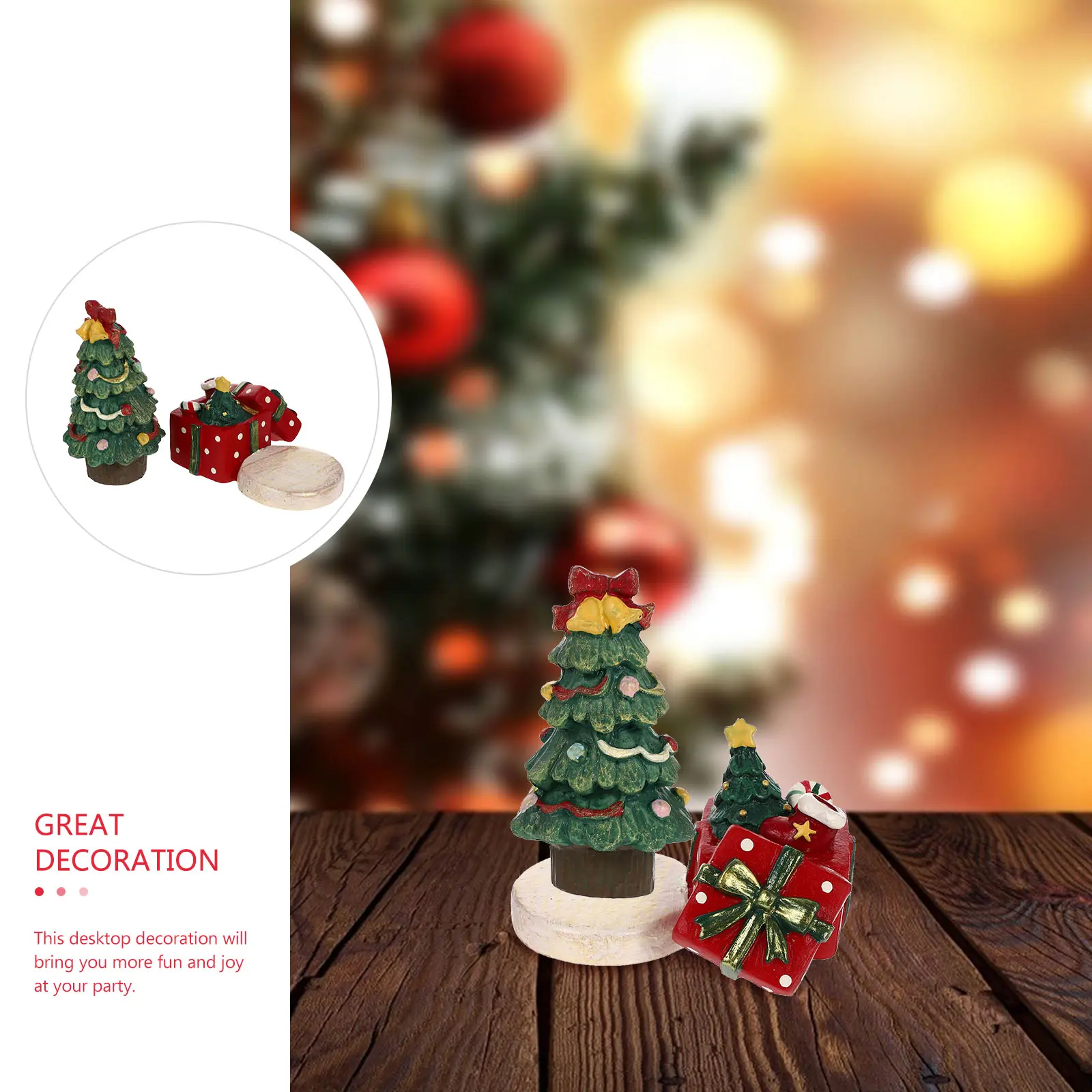 2pcs Decor Craft Holiday Decoration Xmas Decor Christmas Ornaments Festive Xmas Adornment Home Party Gift Tree 2023