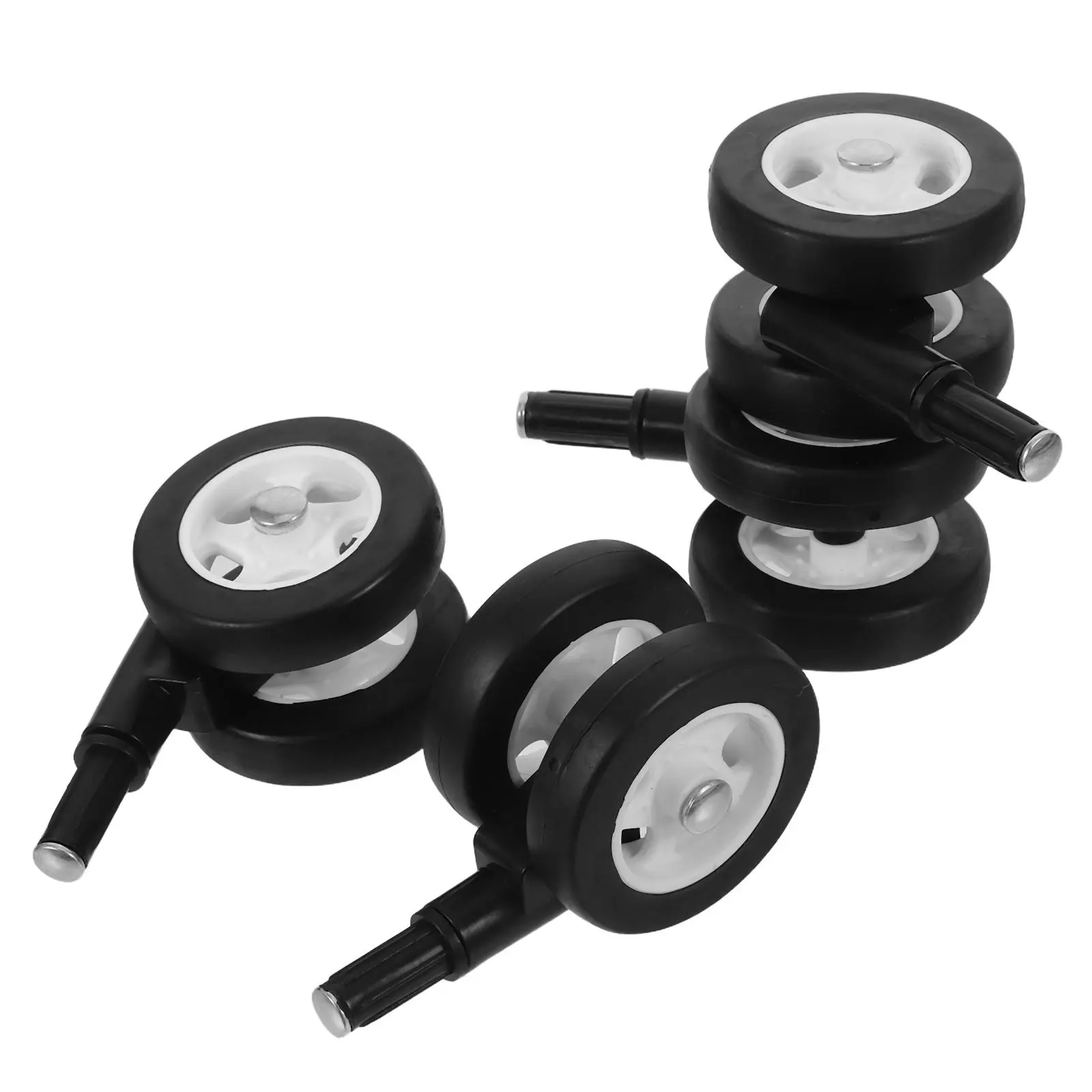 4 Pcs Stroller Wheels Quiet Swivel Detachable Walker Toddler Walkers Wheels Replacement Furniture Caster Removable Silent Wear