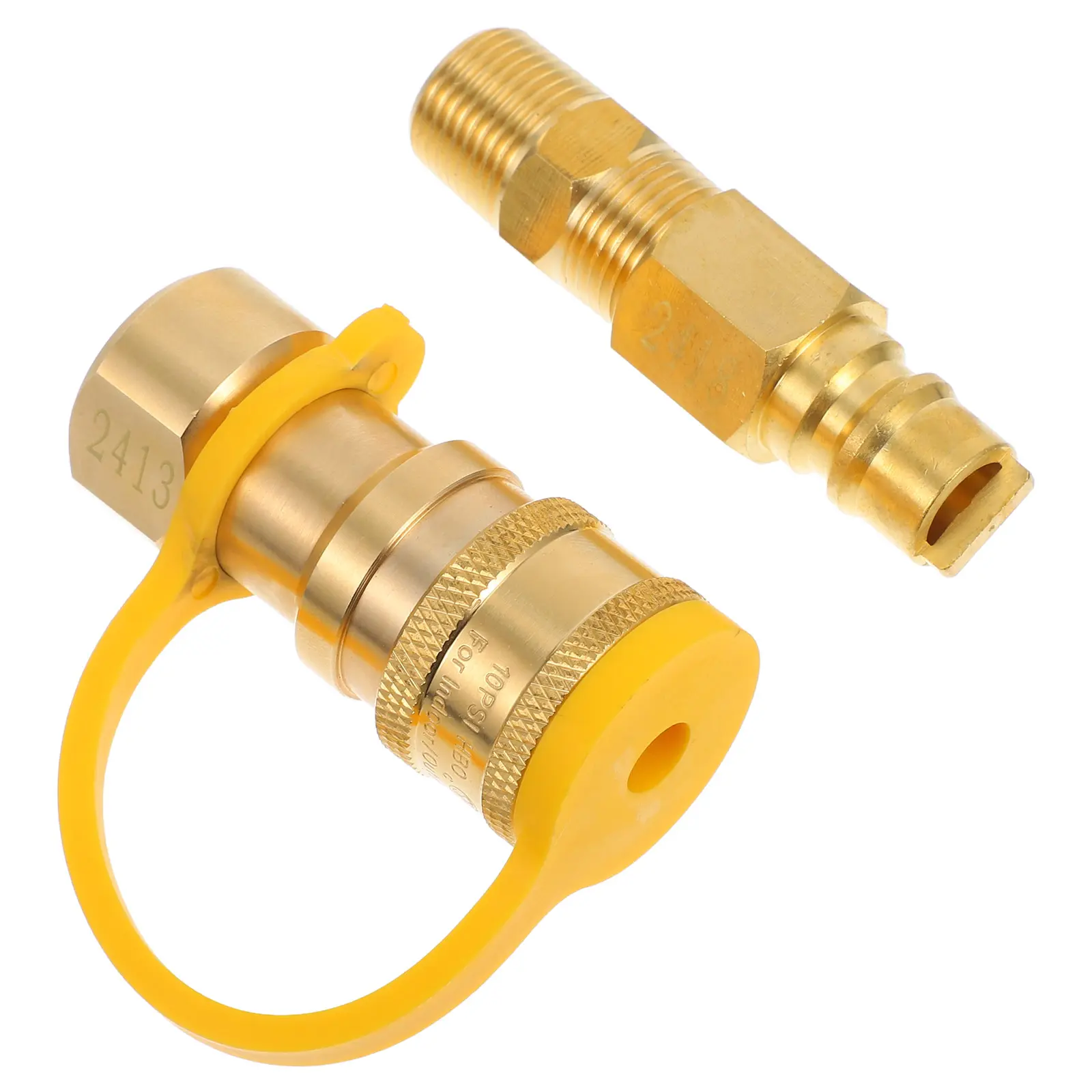 Propane Gas Hose Quick Connector for BBQ Grills Ovens 3 8 Inch Male Threaded Coupler Fuel Keg Jet Boiler Hose Kitchen