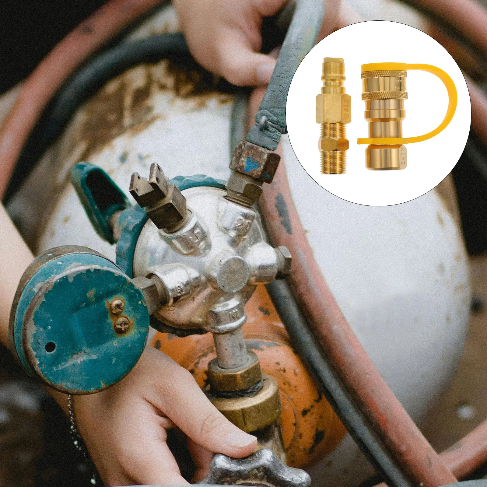 Propane Gas Hose Quick Connector for BBQ Grills Ovens 3 8 Inch Male Threaded Coupler Fuel Keg Jet Boiler Hose Kitchen