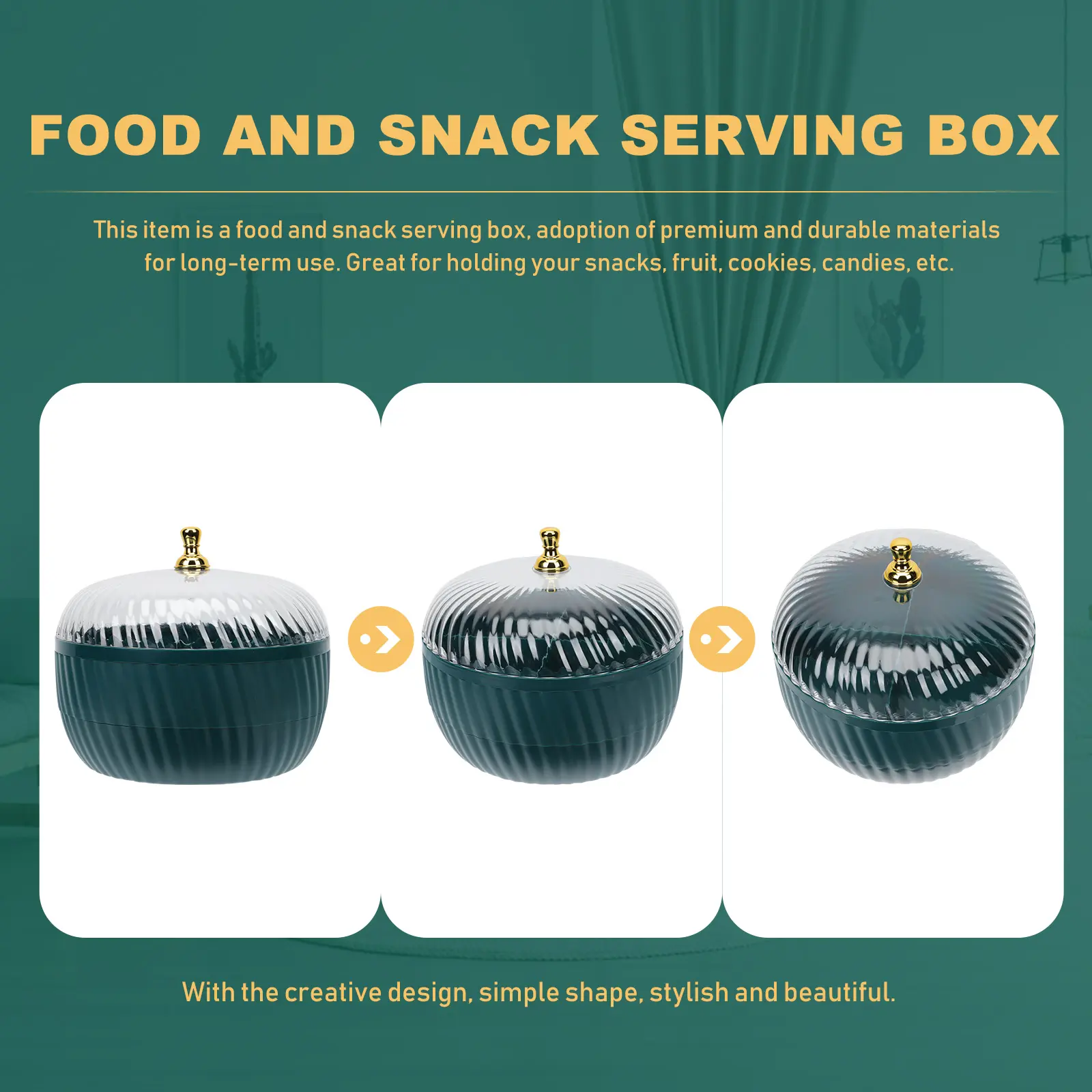 Fruit Plate Snack Box Reusable PP Material Multi-function Food Organizer Nordic Style Storage Kitchen Bar Accessories Candies