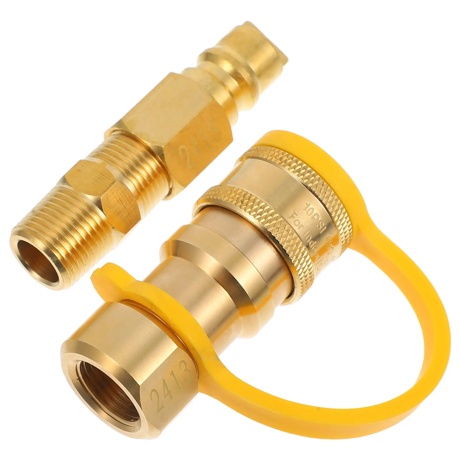 Propane Gas Hose Quick Connector for BBQ Grills Ovens 3 8 Inch Male Threaded Coupler Fuel Keg Jet Boiler Hose Kitchen