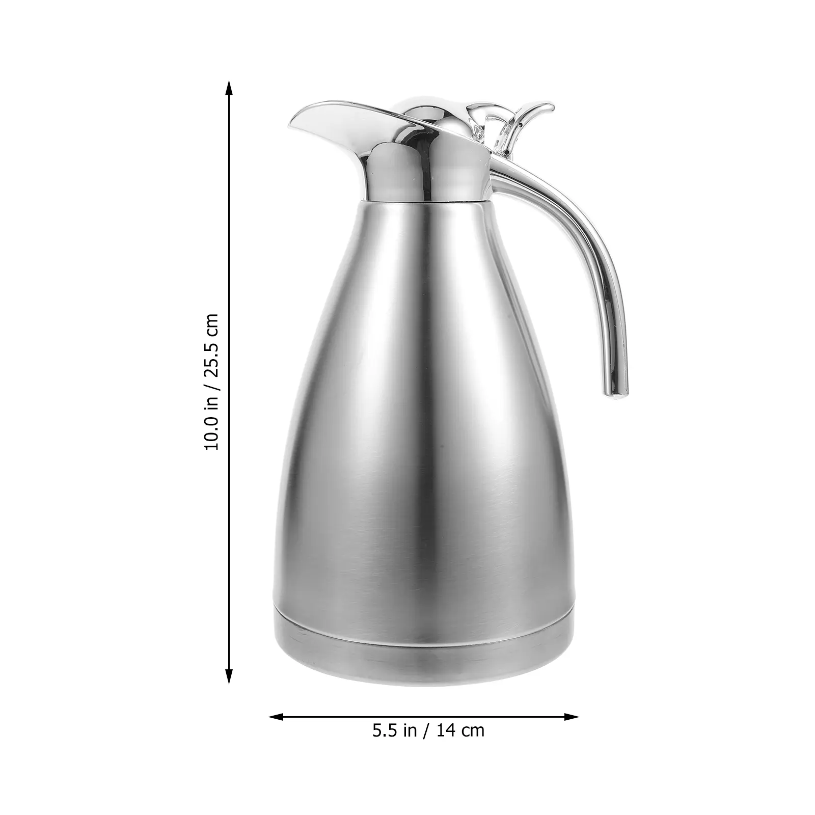 Pot Stainless Steel Cold Water Jug Insulated Coffee Tea Milk Modern Kettle Travel