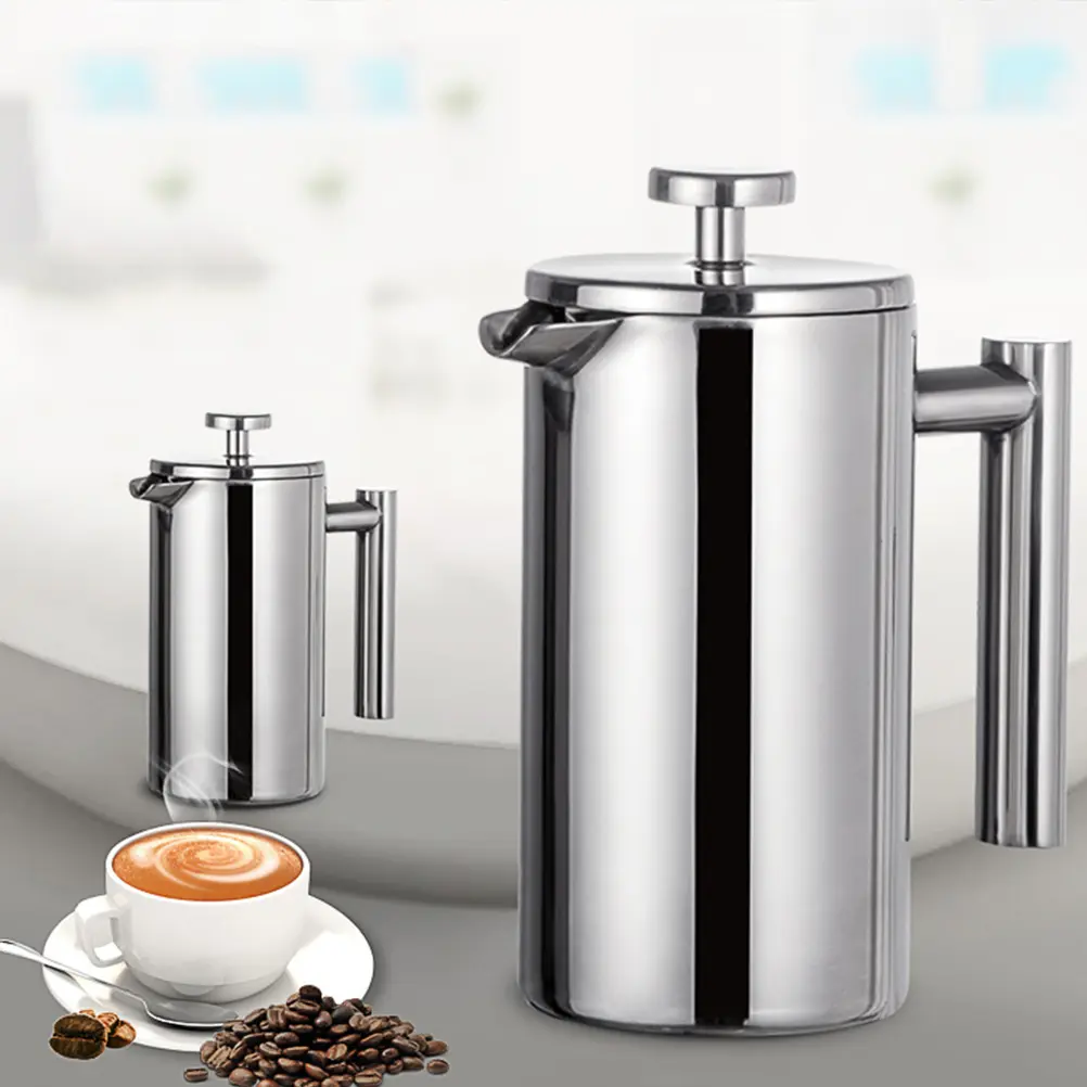 Stainless Steel Coffee Filter Pot Heat Resistant Multi Function Tea Infusion Pot Easy Clean Hot Cold Beverages Gifts