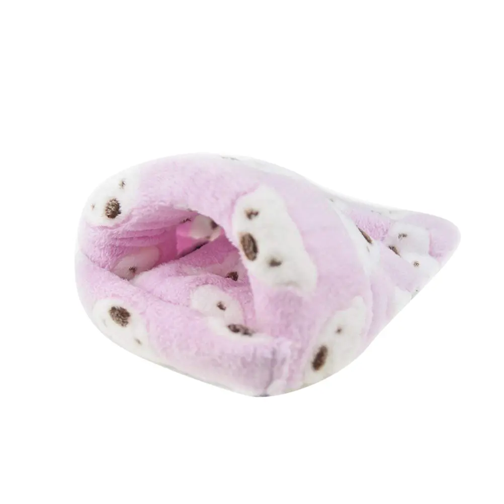 Warm Pet Bag Soft Fleece Hamster Guinea Pig Bed Cozy Nest Winter Heat Hamster Sleeping Bag Private Place Small Pets House