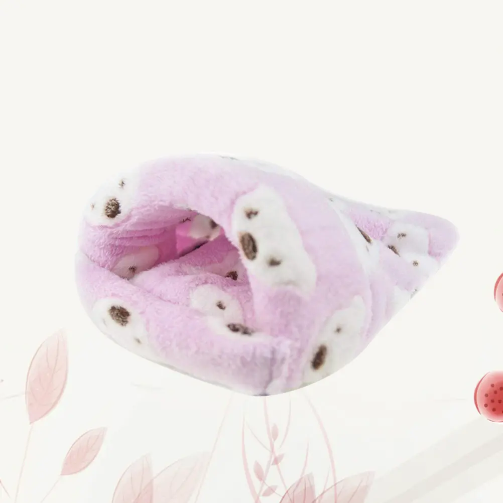 Warm Pet Bag Soft Fleece Hamster Guinea Pig Bed Cozy Nest Winter Heat Hamster Sleeping Bag Private Place Small Pets House