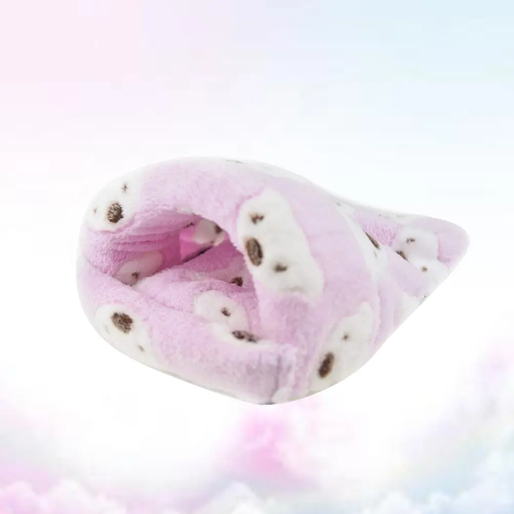 Warm Pet Bag Soft Fleece Hamster Guinea Pig Bed Cozy Nest Winter Heat Hamster Sleeping Bag Private Place Small Pets House