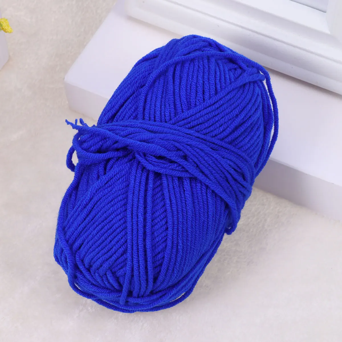 50 G Milk Cotton Yarn Bulk for Crochet Chunky Organic Thick Knitting Wool Hand Bulky Sweater