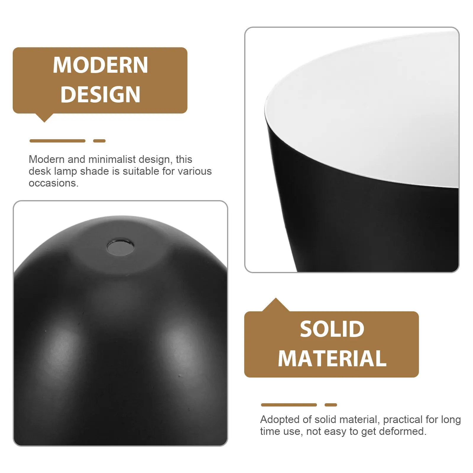 Modern Minimalist Lamp Shade Iron Black Desk Table Floor Bedroom Living Room Study Nordic Style Decorative Lampshades For Table
