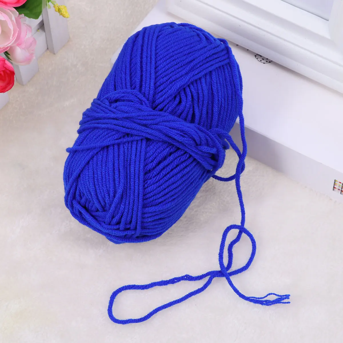 50 G Milk Cotton Yarn Bulk for Crochet Chunky Organic Thick Knitting Wool Hand Bulky Sweater