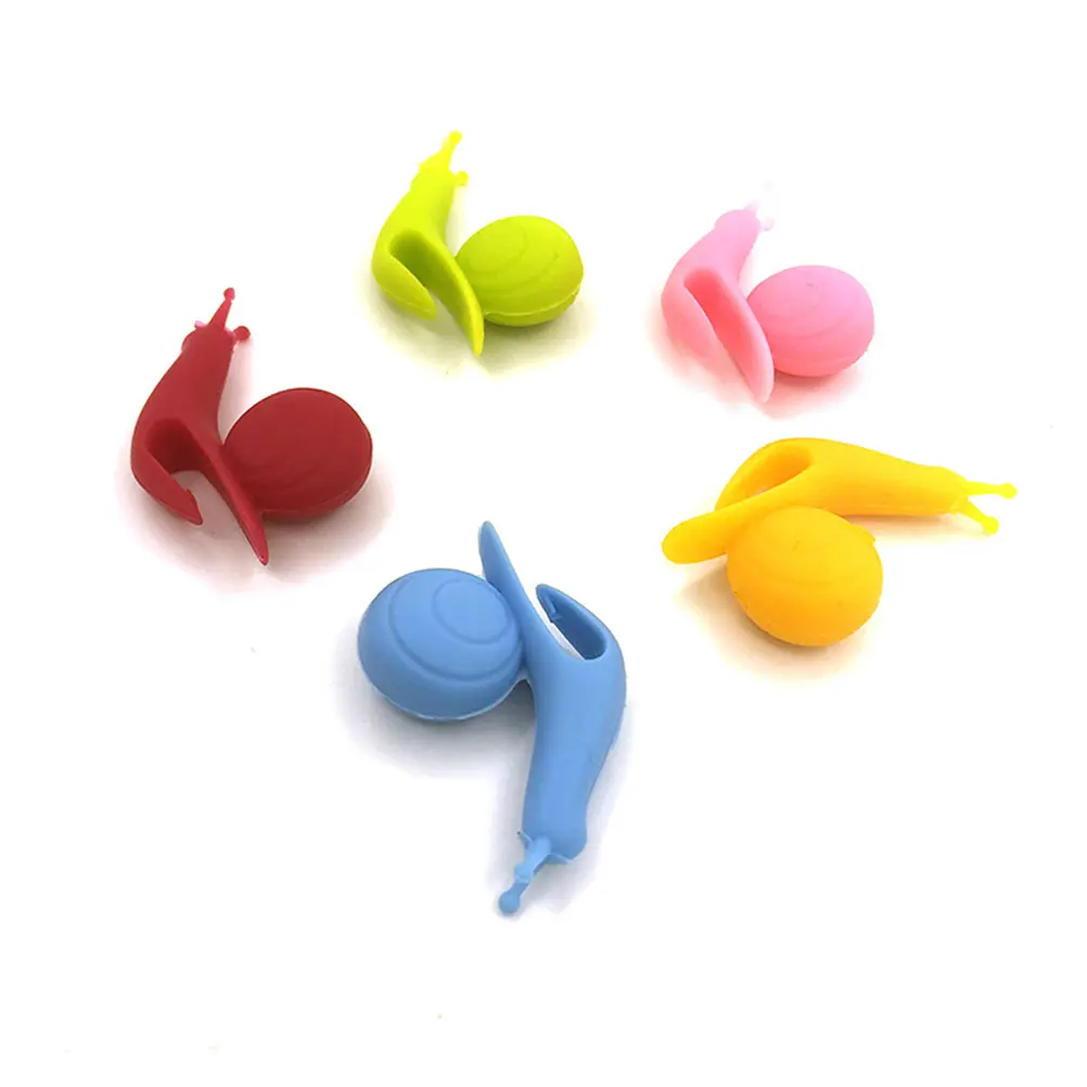 10pcs Glass Marker Silicone Drink Identifier Reusable Charm Tags for Cocktail Party Bar Tools Glass Decoration