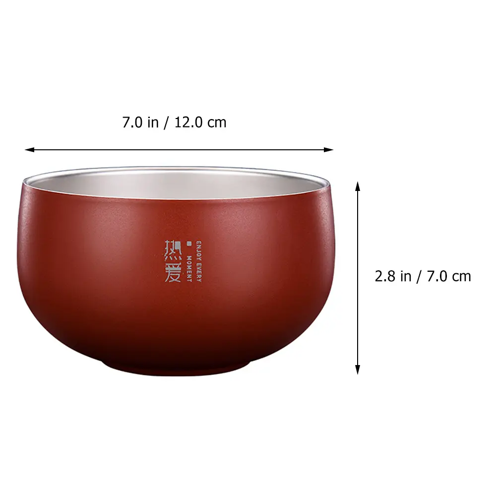 Stainless Steel Bowl 316 Grade Large Size Instant Rice Kitchen Tableware Heavy Duty Food Container