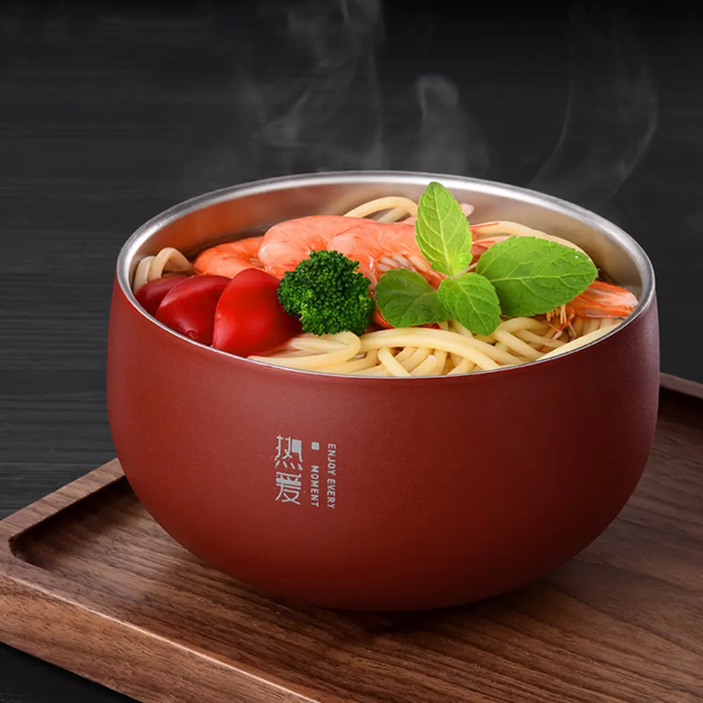 Stainless Steel Bowl 316 Grade Large Size Instant Rice Kitchen Tableware Heavy Duty Food Container